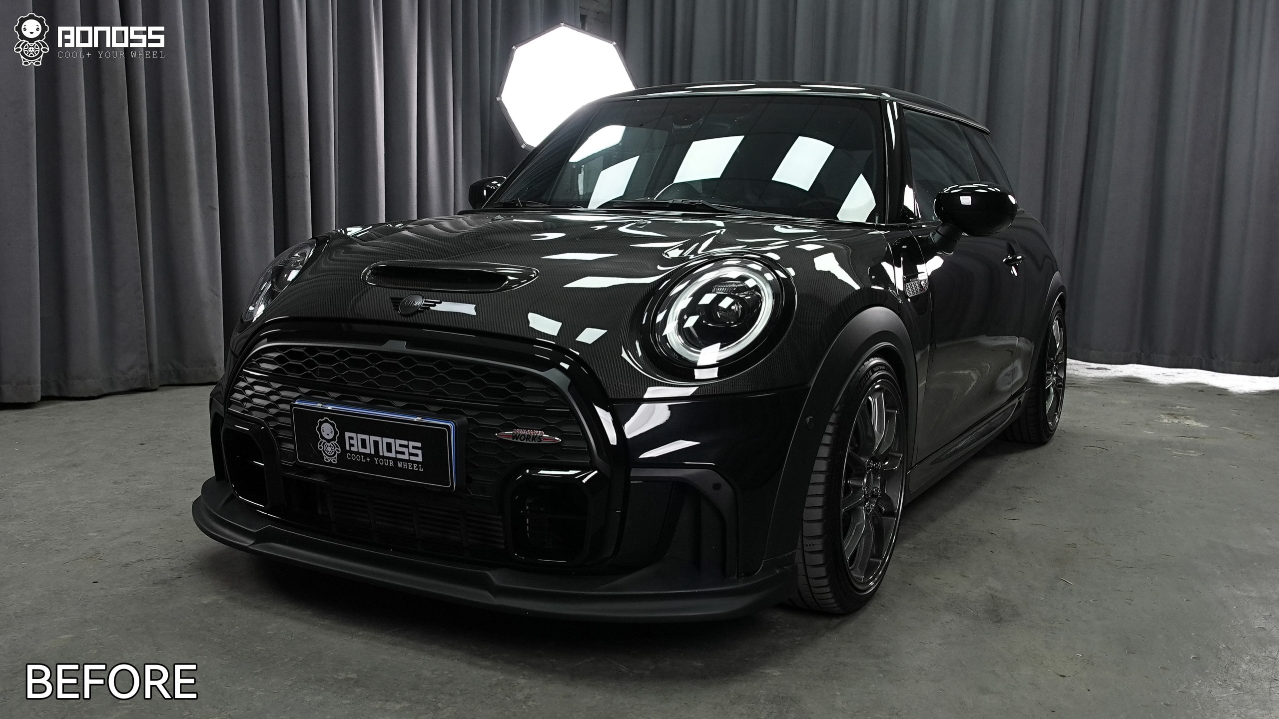 BONOSS Forged Lightweight Plus 2023 MINI Cooper Wheel Spacers Front 8mm Rear 10mm Before and After (6)
