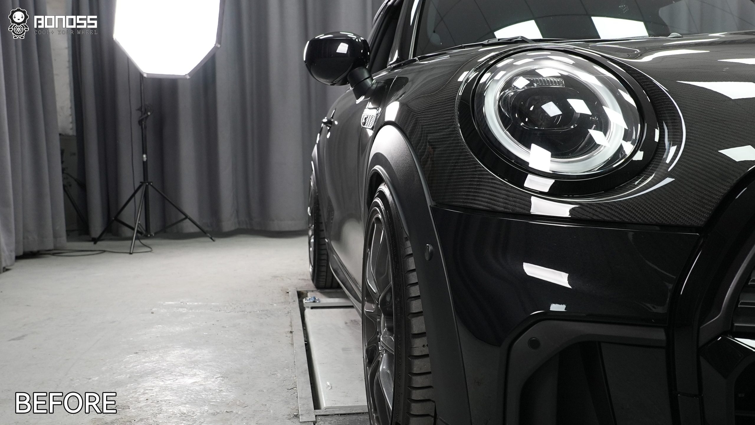 BONOSS Forged Lightweight Plus 2023 MINI Cooper Wheel Spacers Front 8mm Rear 10mm Before and After (8)