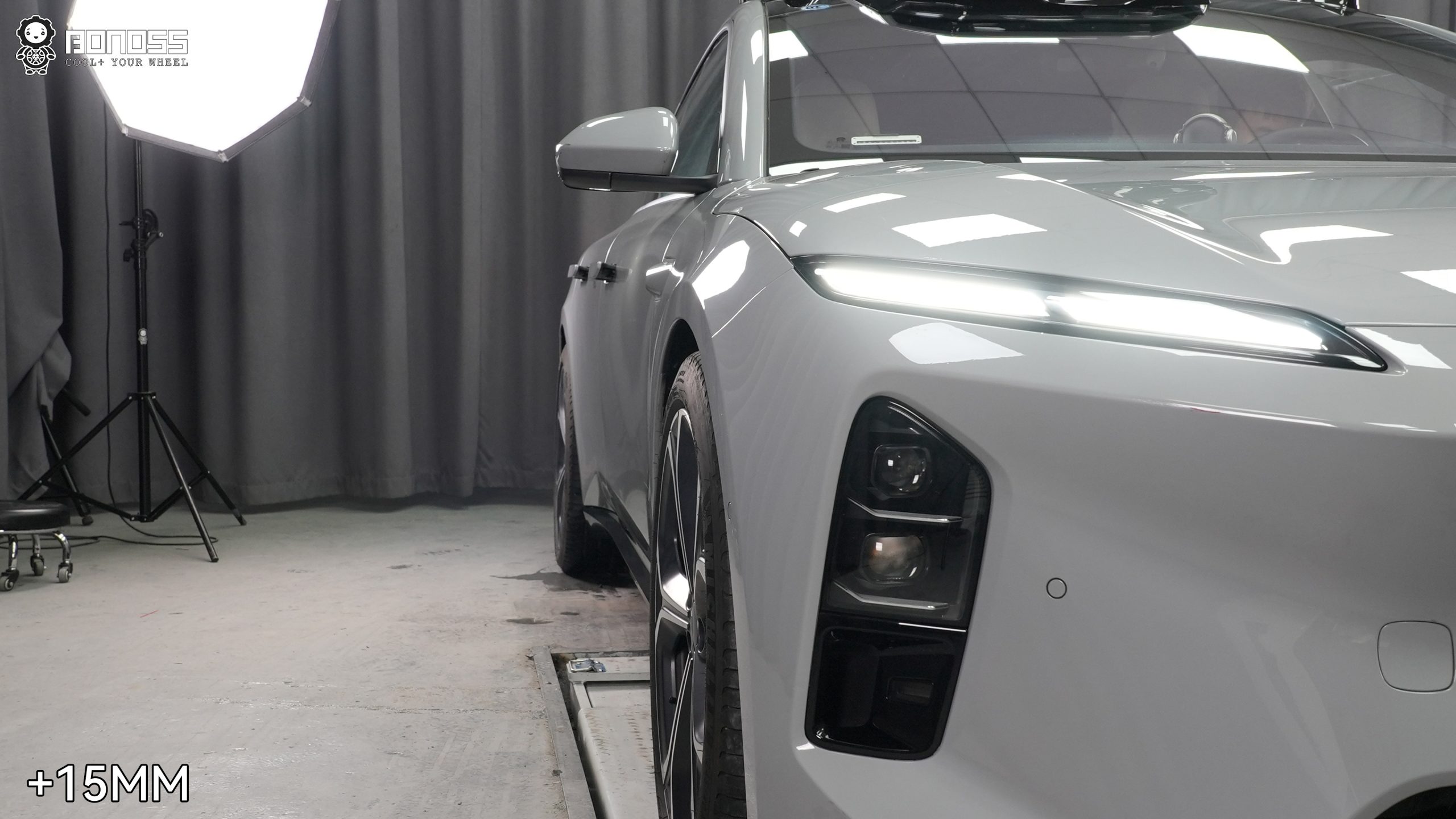 BONOSS Forged Lightweight Plus 2025 Nio ET5T Wheel Spacers Front 15mm Rear 15mm Before and After (4)