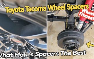 Best Wheel Spacers for Tacoma Size Chart Review BONOSS Forged Active Cooling Adapters Hubcentric Spacers Pros Before and After Example (1)