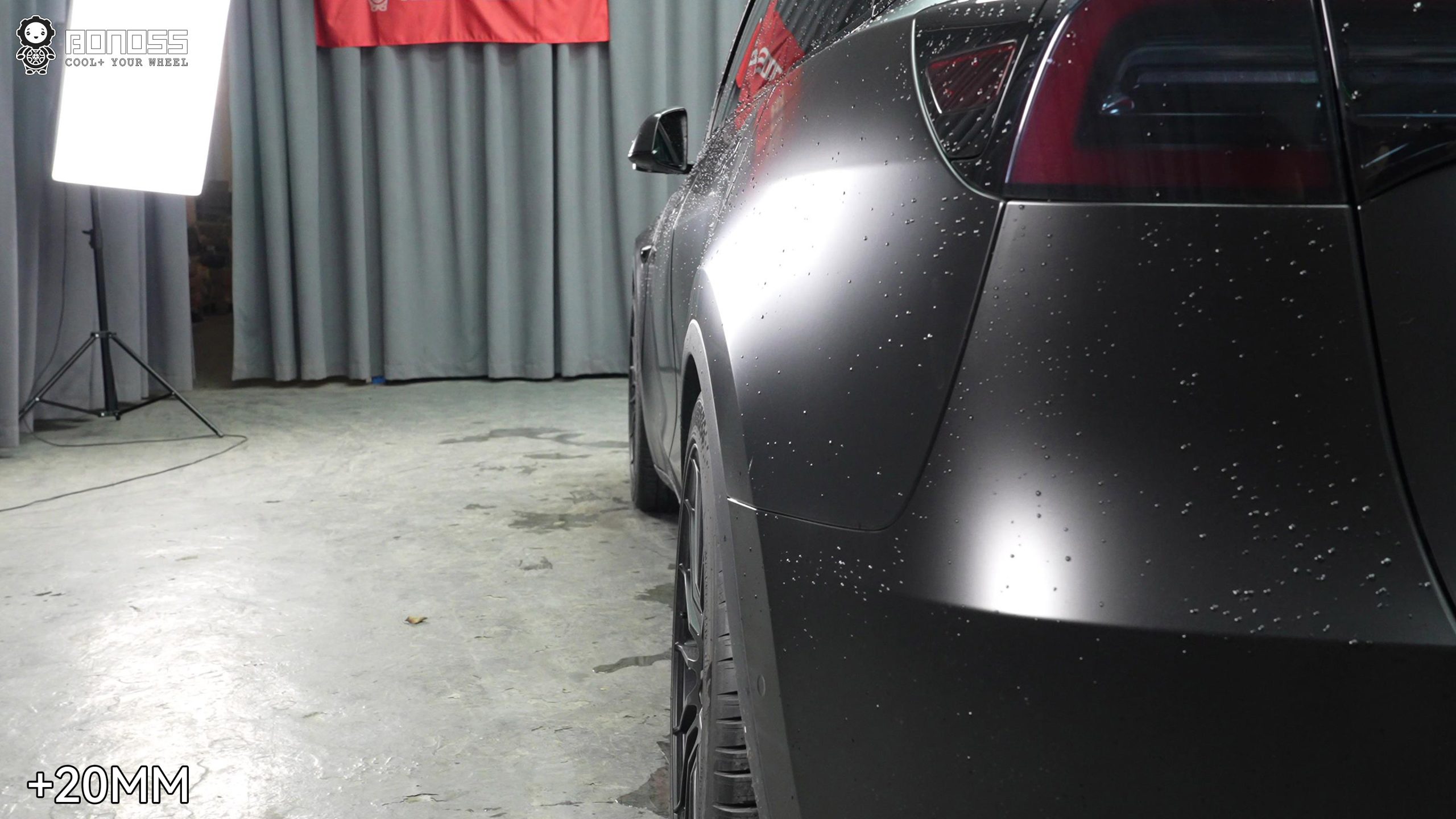 Do Model Y Performance Spacers Need to Cut Wheel Studs BONOSS Forged Active Cooling Adapters Hubcentric Spacers Pros Before and After Example (3)