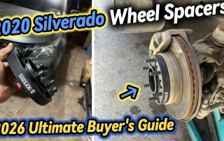 2020 Silverado Wheel Spacers Explained Bolt-on vs. Slip-on BONOSS Forged Active Cooling Adapters Hubcentric Spacers Pros Before and After Example (2)