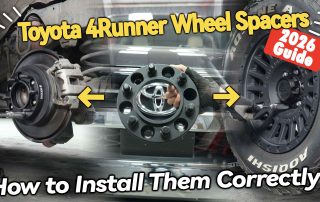 Are 4Runner Spacers Actually Safe for Off-roading BONOSS Forged Active Cooling Adapters Hubcentric Spacers Pros Before and After Example (4)