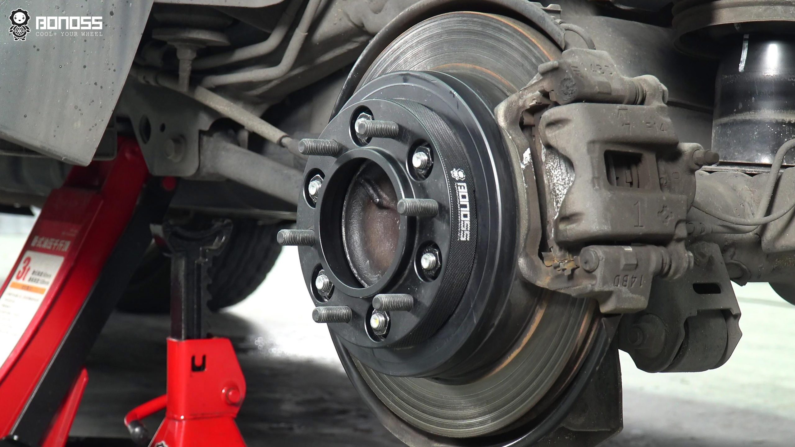BONOSS Forged Active Cooling 2010 Lexus GX460 Wheel Spacers Front 30mm Rear 30mm Before and After (14)