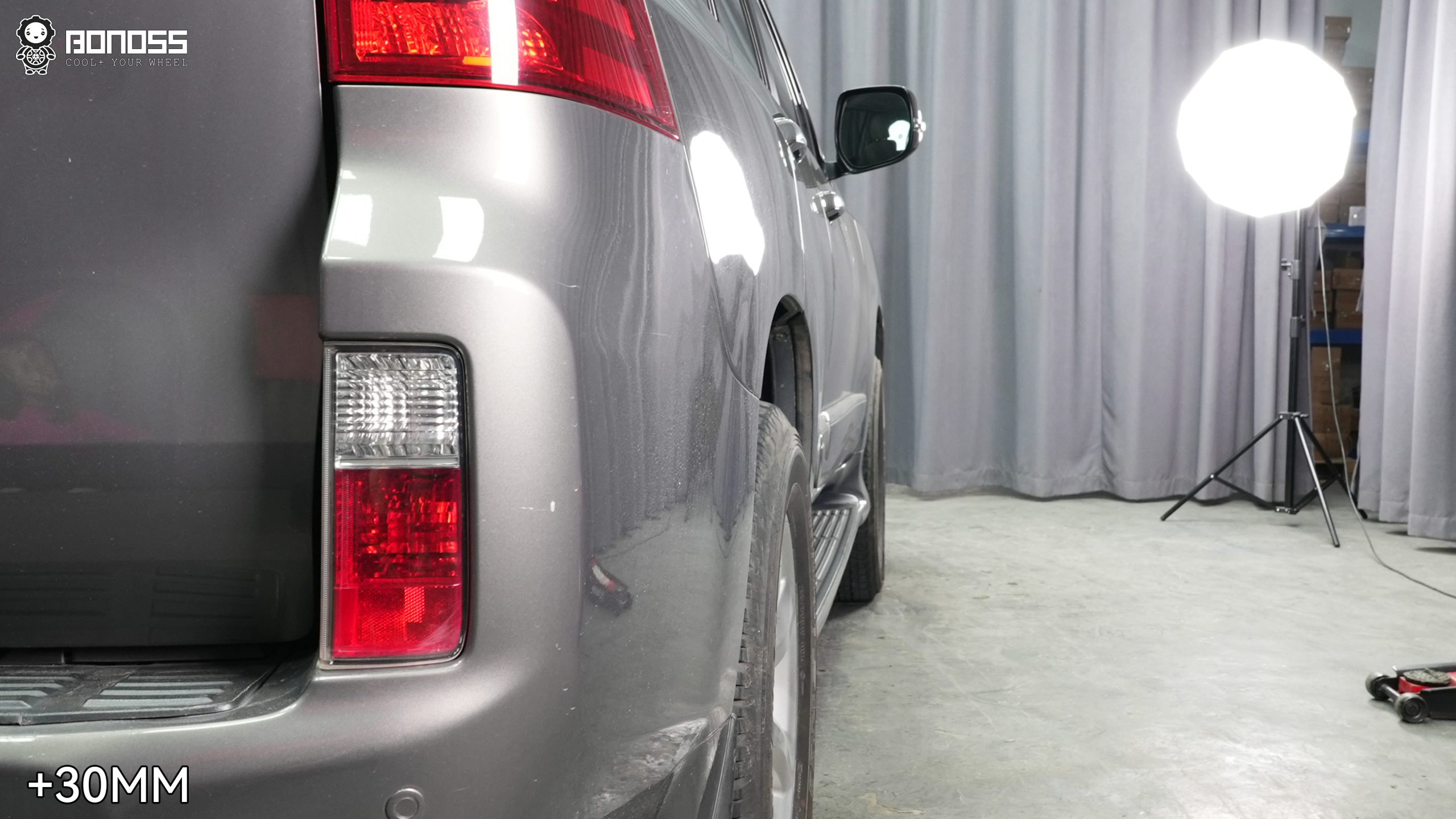 BONOSS Forged Active Cooling 2010 Lexus GX460 Wheel Spacers Front 30mm Rear 30mm Before and After (6)