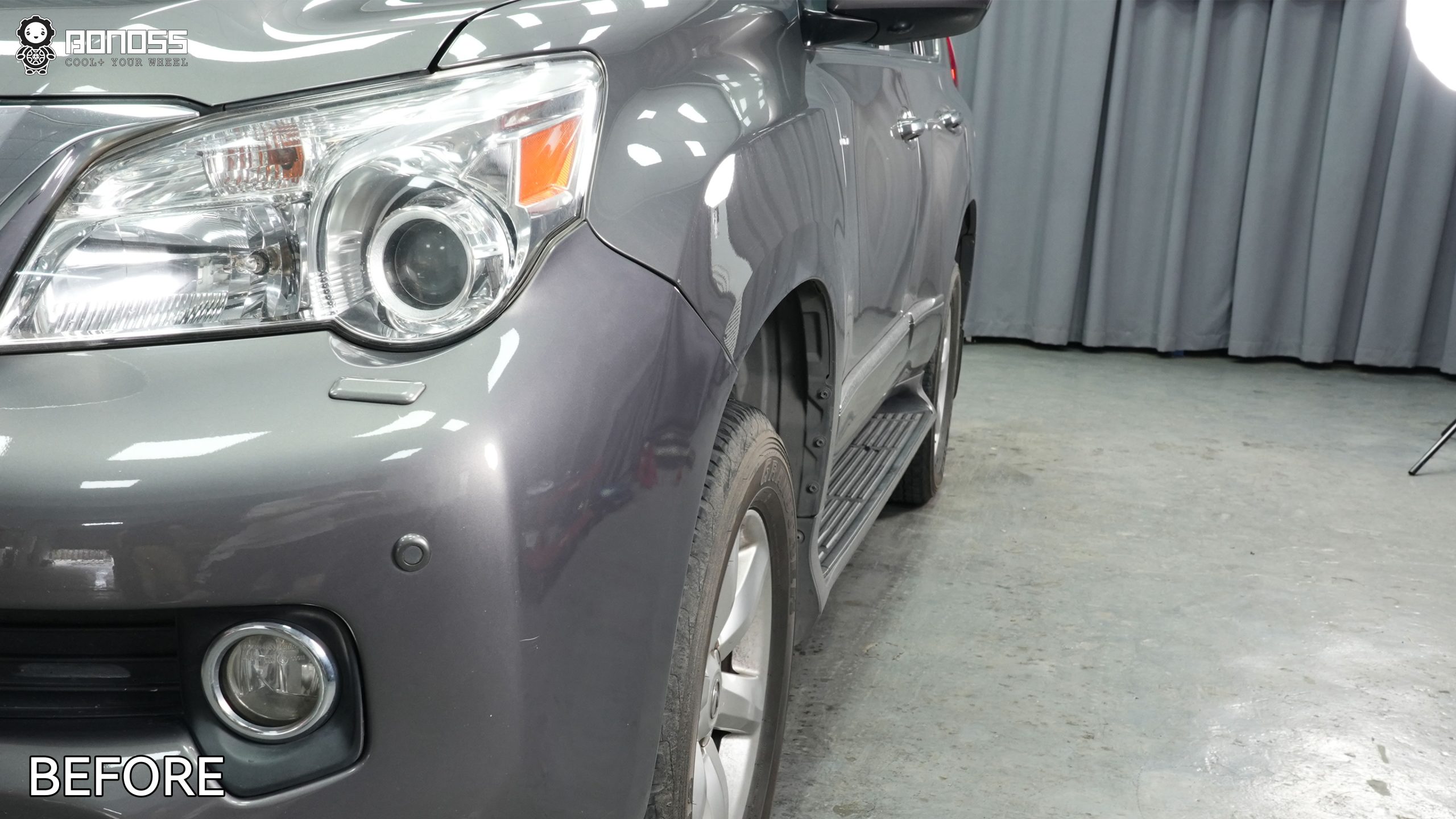 BONOSS Forged Active Cooling 2010 Lexus GX460 Wheel Spacers Front 30mm Rear 30mm Before and After (8)