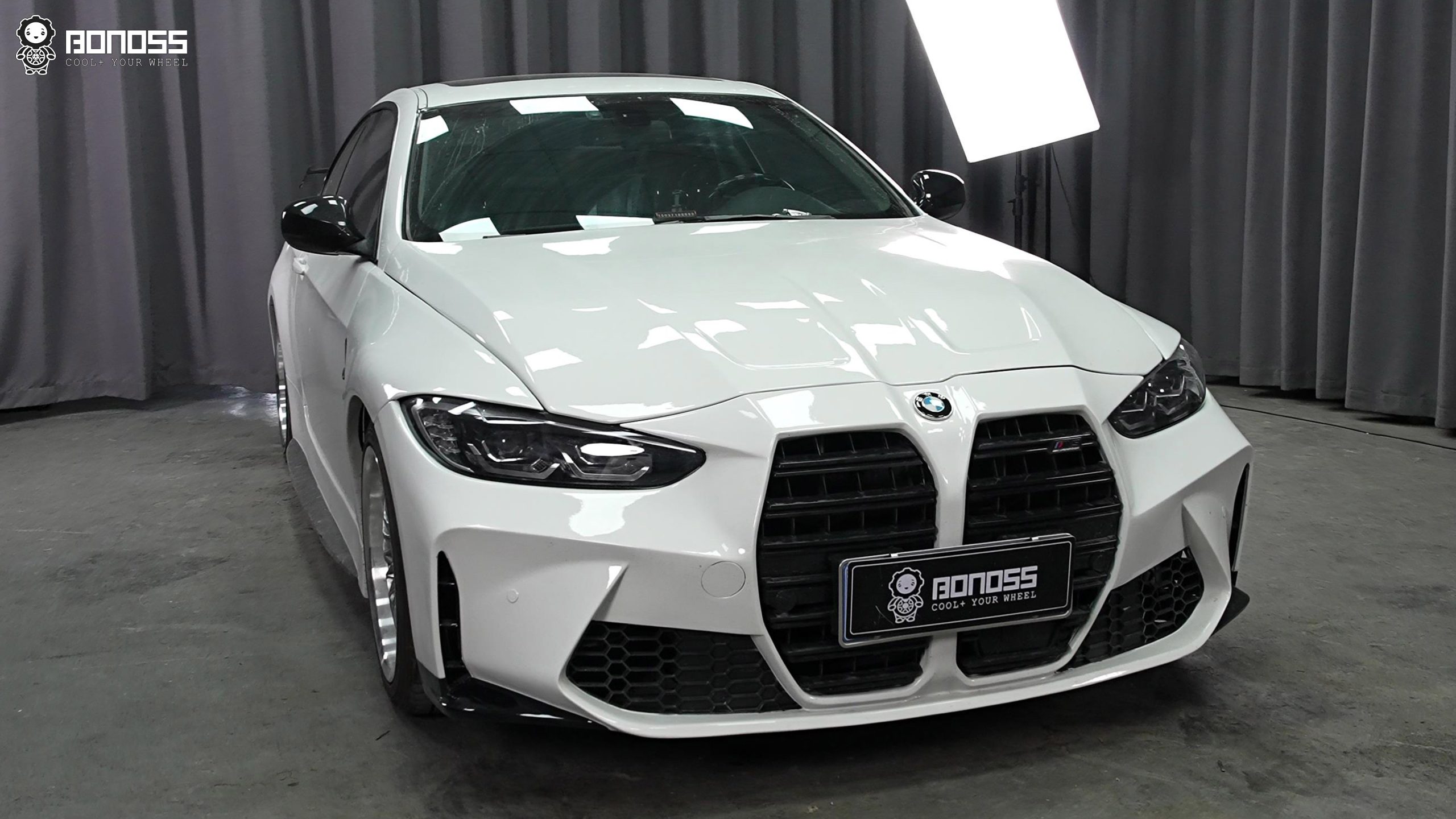 BONOSS Forged Active Cooling 2011 BMW 3 Series Wheel Spacers Front 25mm Rear 25mm Before and After (2)