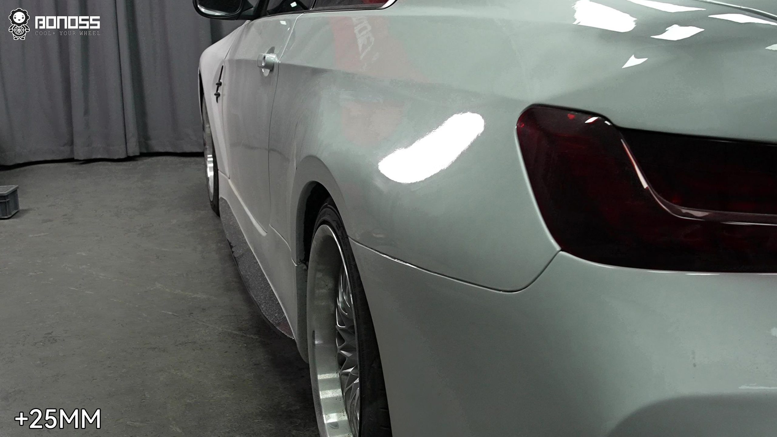 BONOSS Forged Active Cooling 2011 BMW 3 Series Wheel Spacers Front 25mm Rear 25mm Before and After (5)