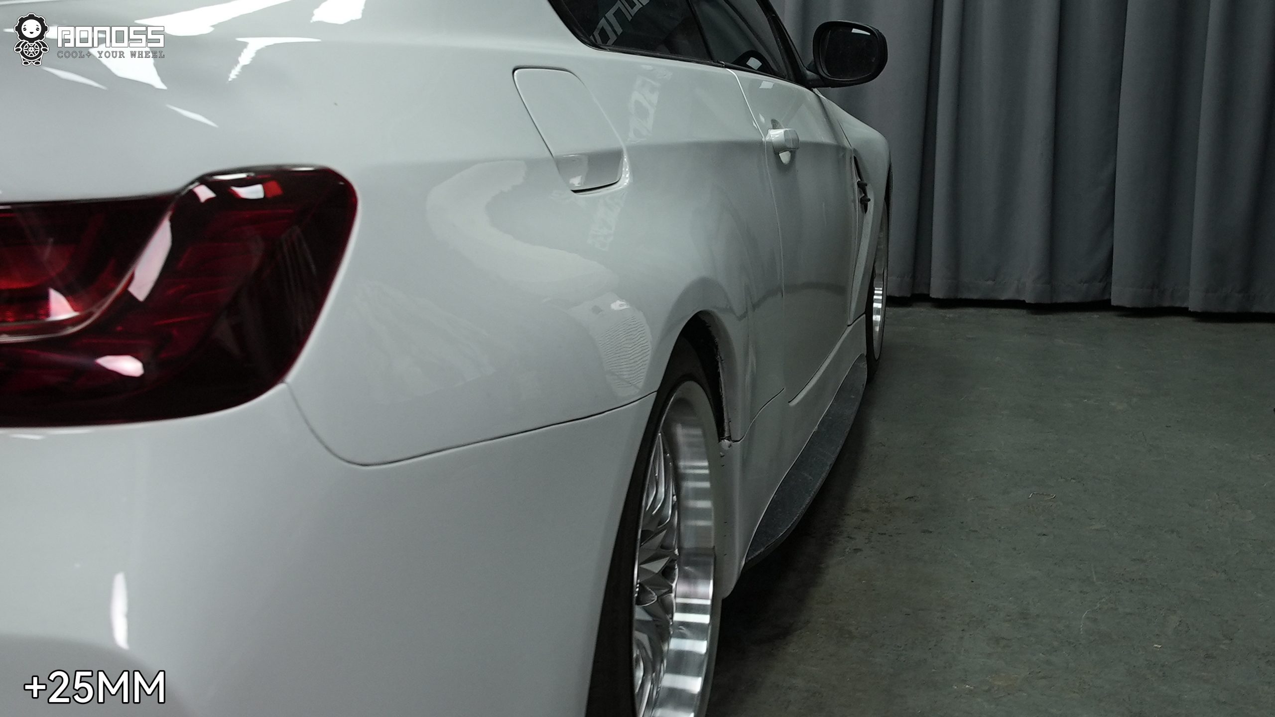 BONOSS Forged Active Cooling 2011 BMW 3 Series Wheel Spacers Front 25mm Rear 25mm Before and After (6)