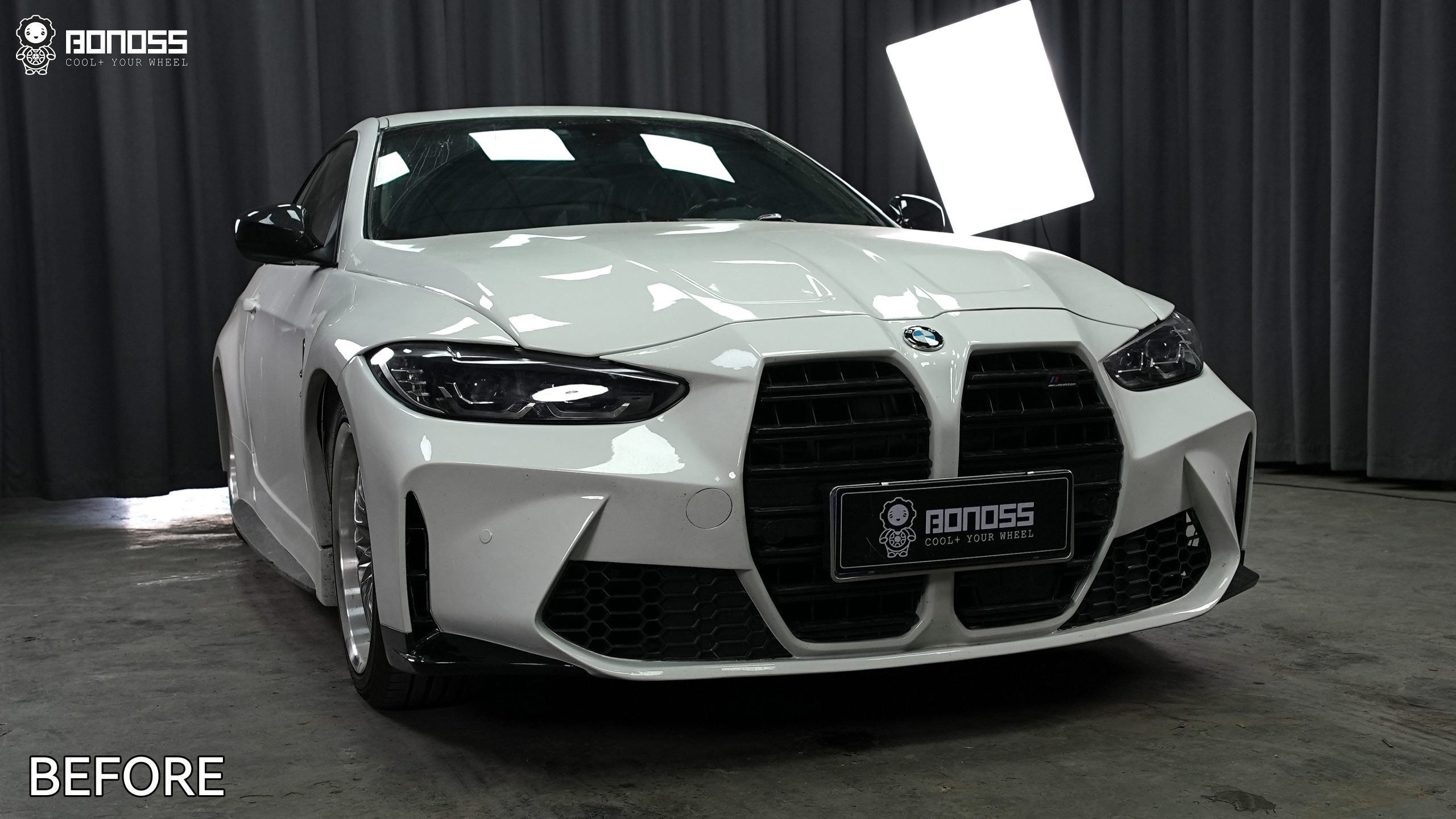 BONOSS Forged Active Cooling 2011 BMW 3 Series Wheel Spacers Front 25mm Rear 25mm Before and After (7)