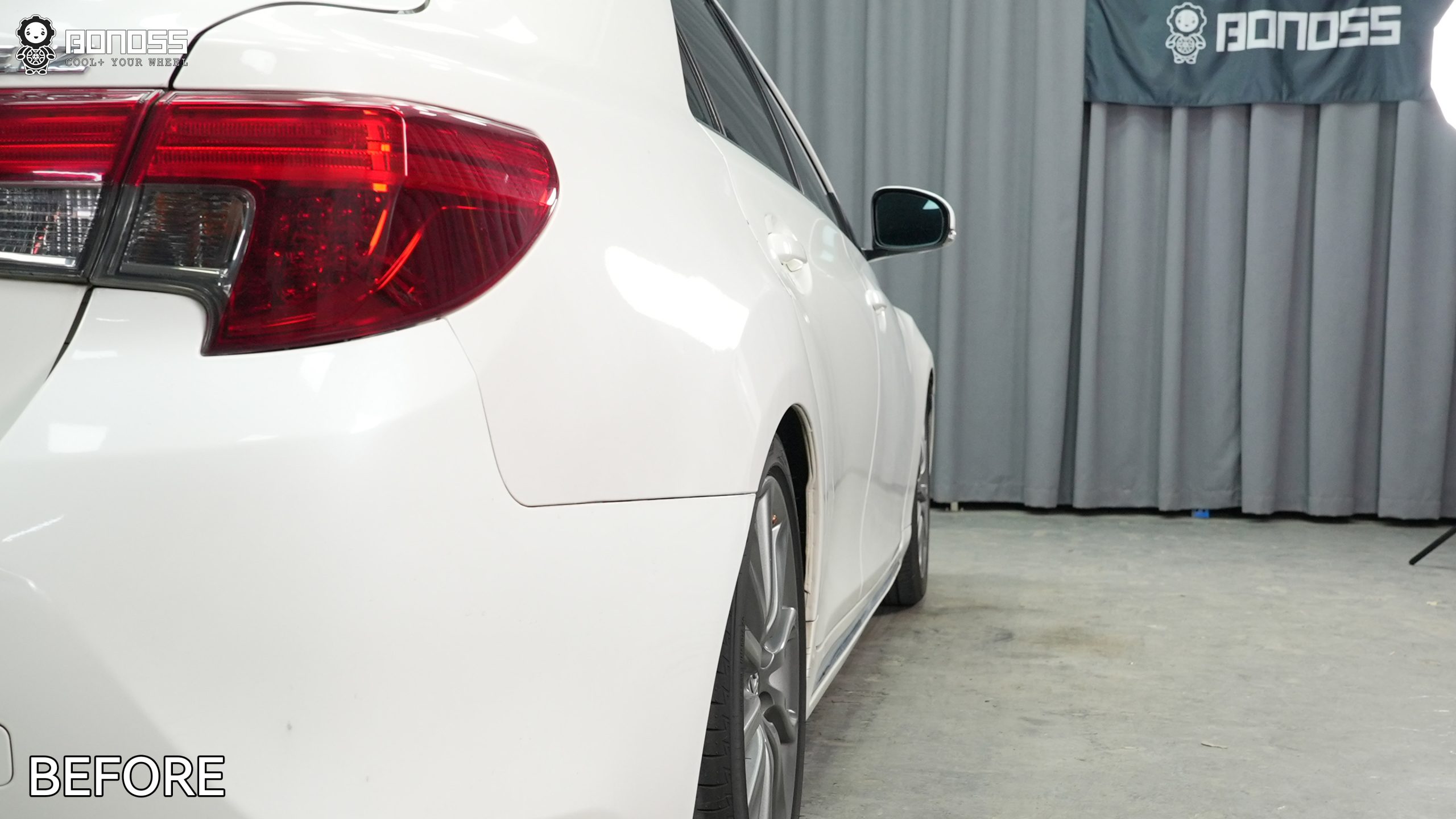 BONOSS Forged Active Cooling 2013 Toyota Mark X Wheel Spacers Front 15mm Rear 20mm Before and After (11)