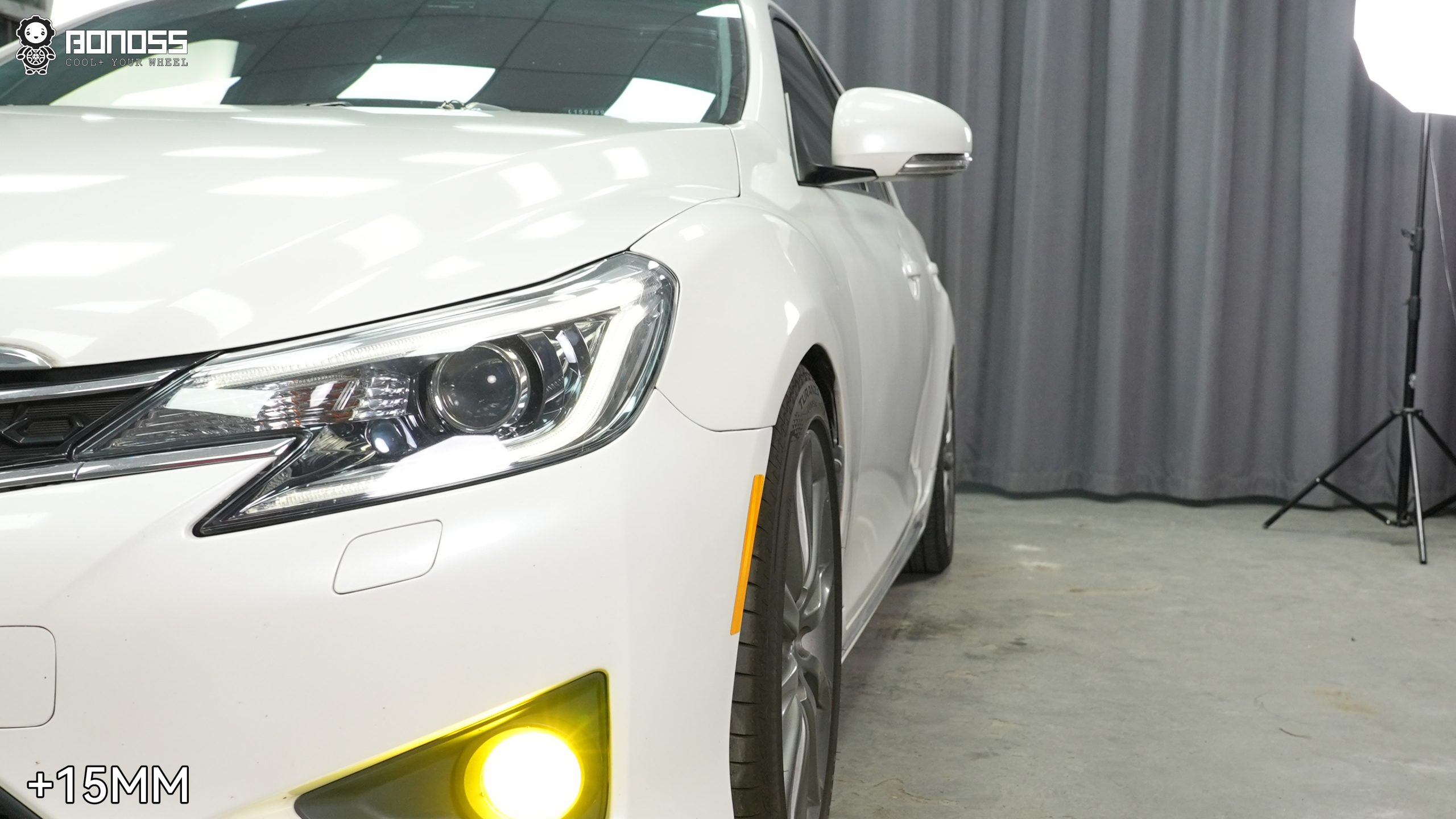 BONOSS Forged Active Cooling 2013 Toyota Mark X Wheel Spacers Front 15mm Rear 20mm Before and After (3)