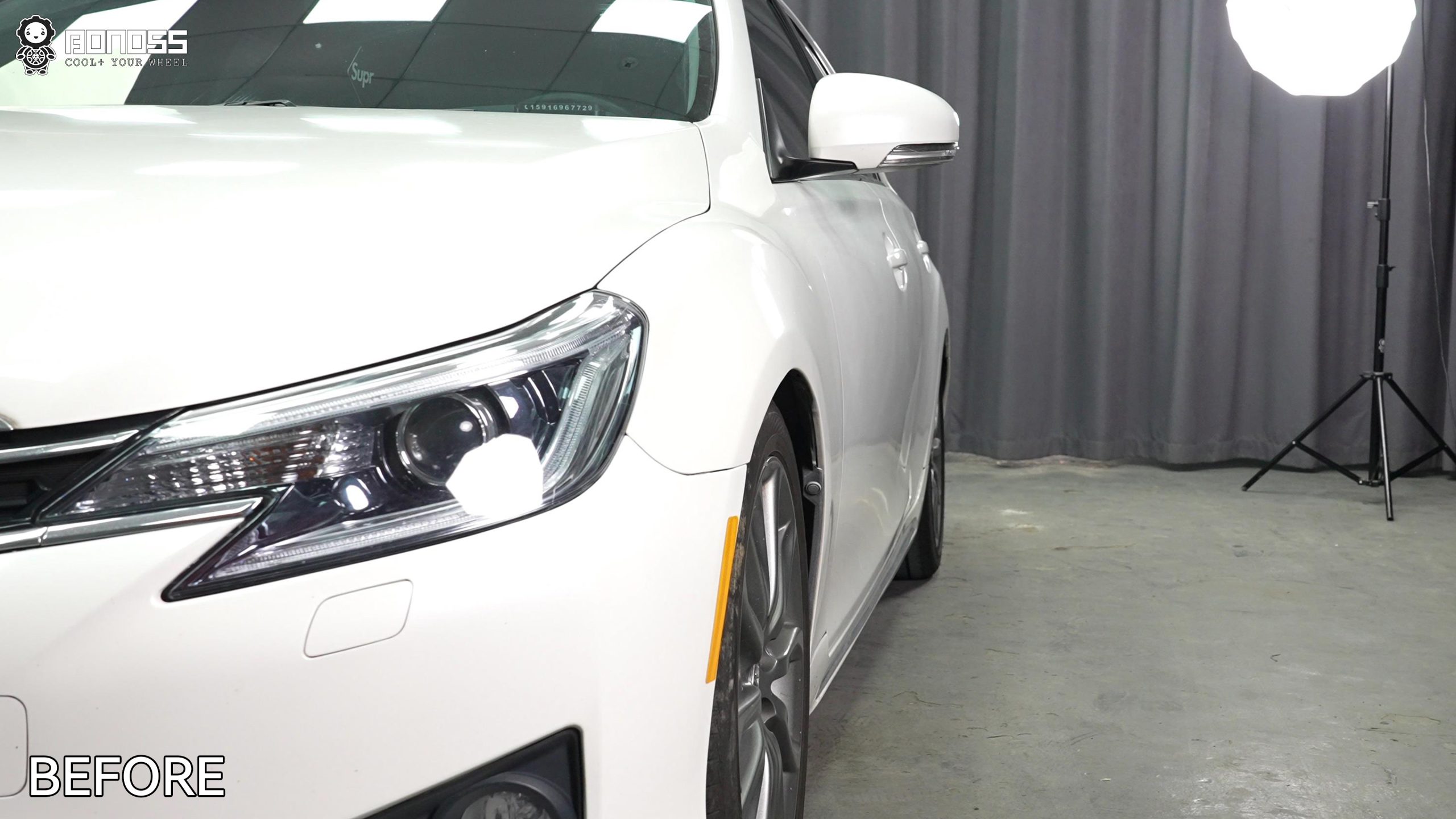 BONOSS Forged Active Cooling 2013 Toyota Mark X Wheel Spacers Front 15mm Rear 20mm Before and After (8)