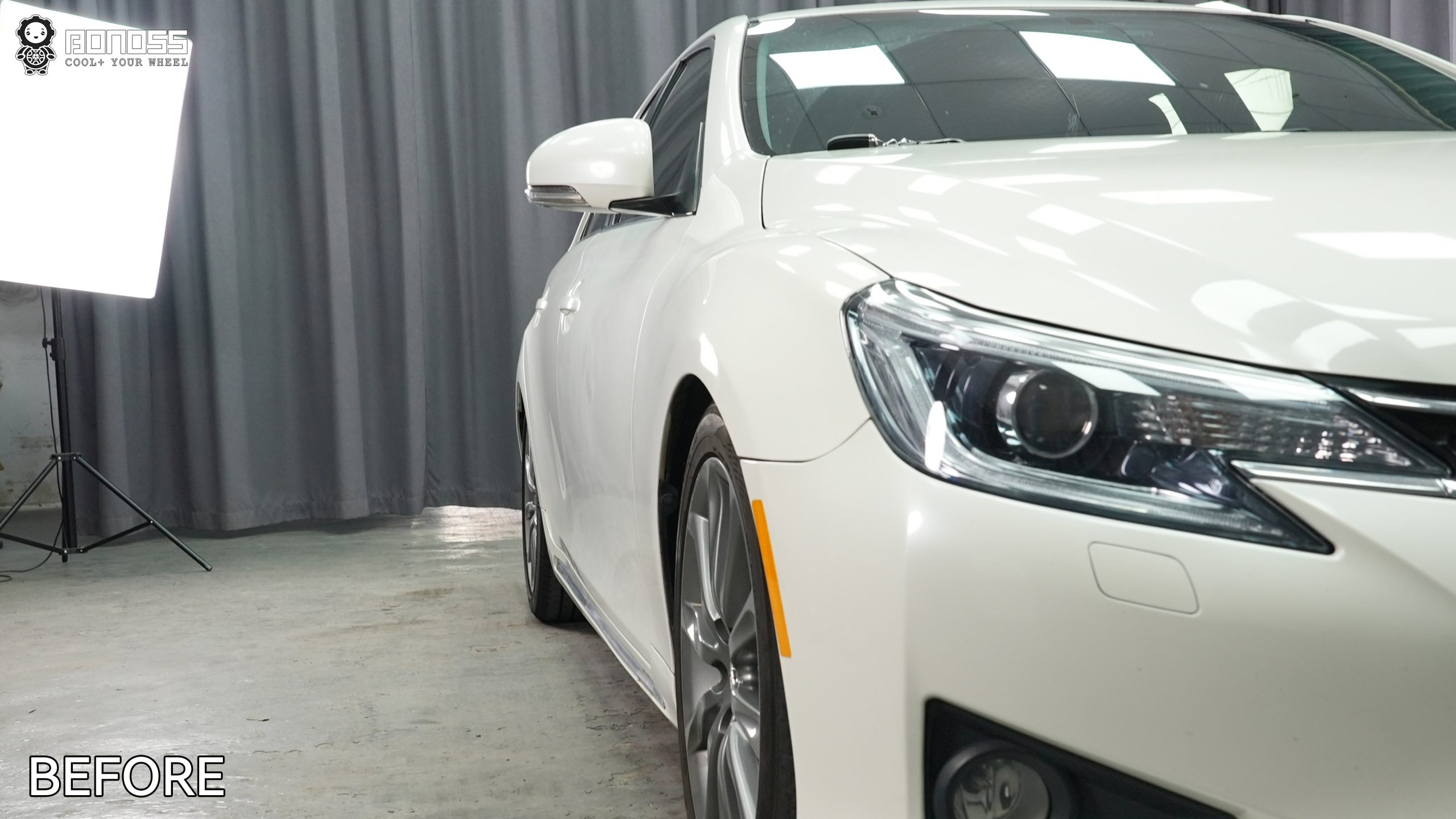 BONOSS Forged Active Cooling 2013 Toyota Mark X Wheel Spacers Front 15mm Rear 20mm Before and After (9)