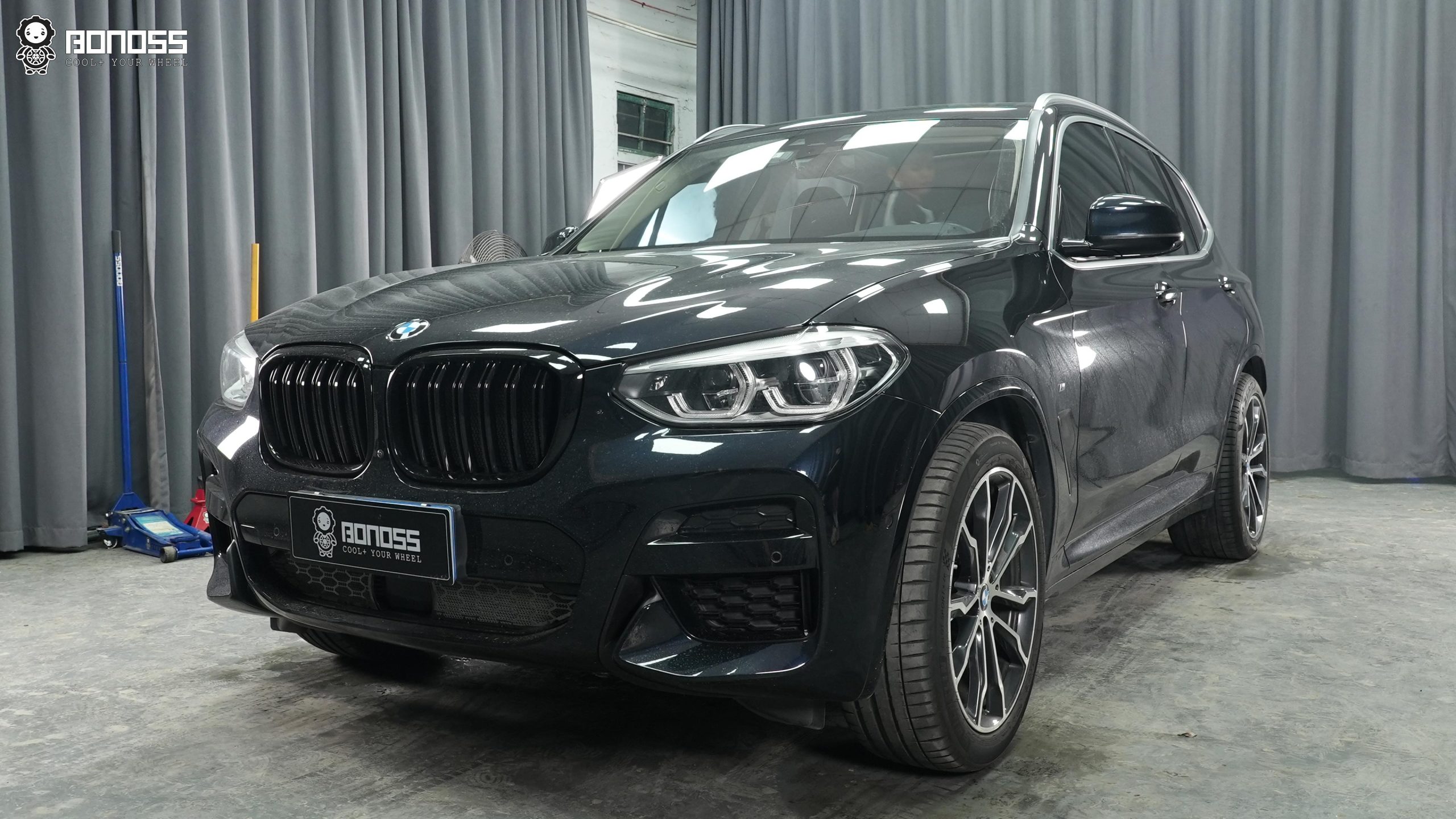 BONOSS Forged Active Cooling 2021 BMW X3 Wheel Spacers Front 25mm Rear 25mm Before and After (2)