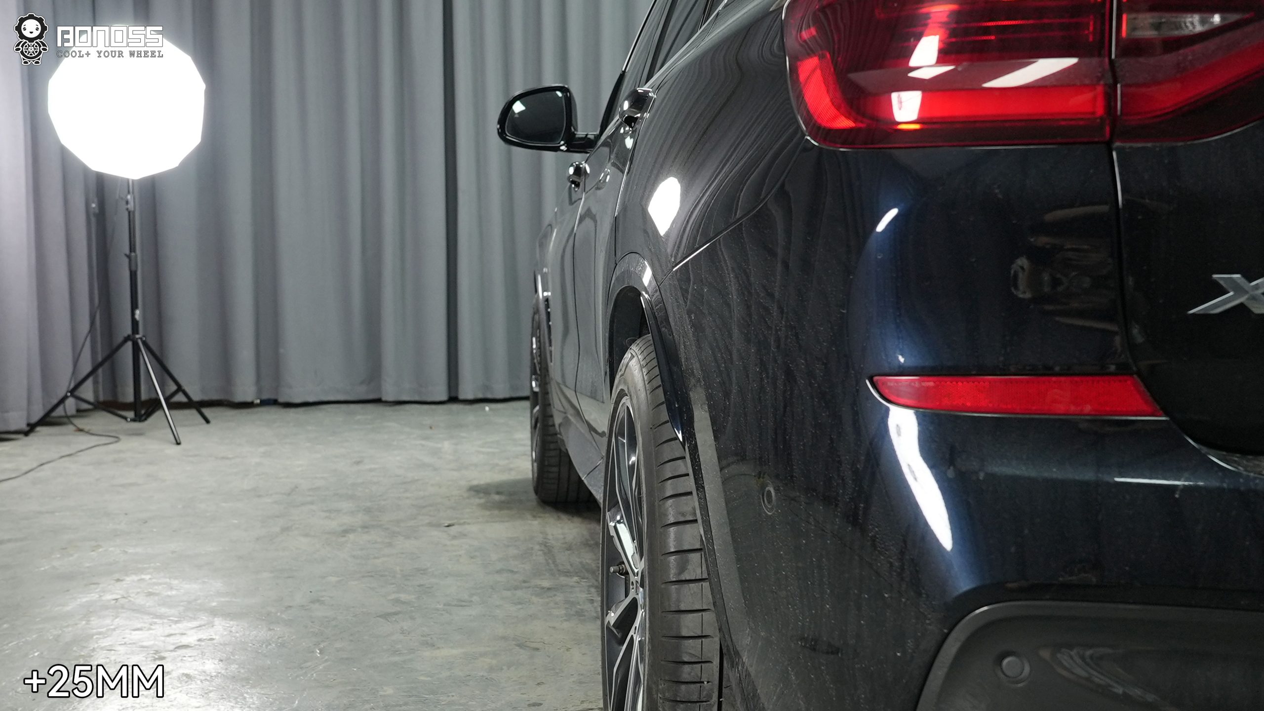 BONOSS Forged Active Cooling 2021 BMW X3 Wheel Spacers Front 25mm Rear 25mm Before and After (5)