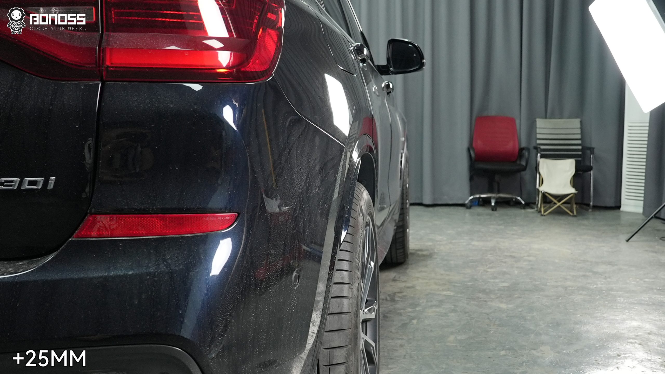 BONOSS Forged Active Cooling 2021 BMW X3 Wheel Spacers Front 25mm Rear 25mm Before and After (6)