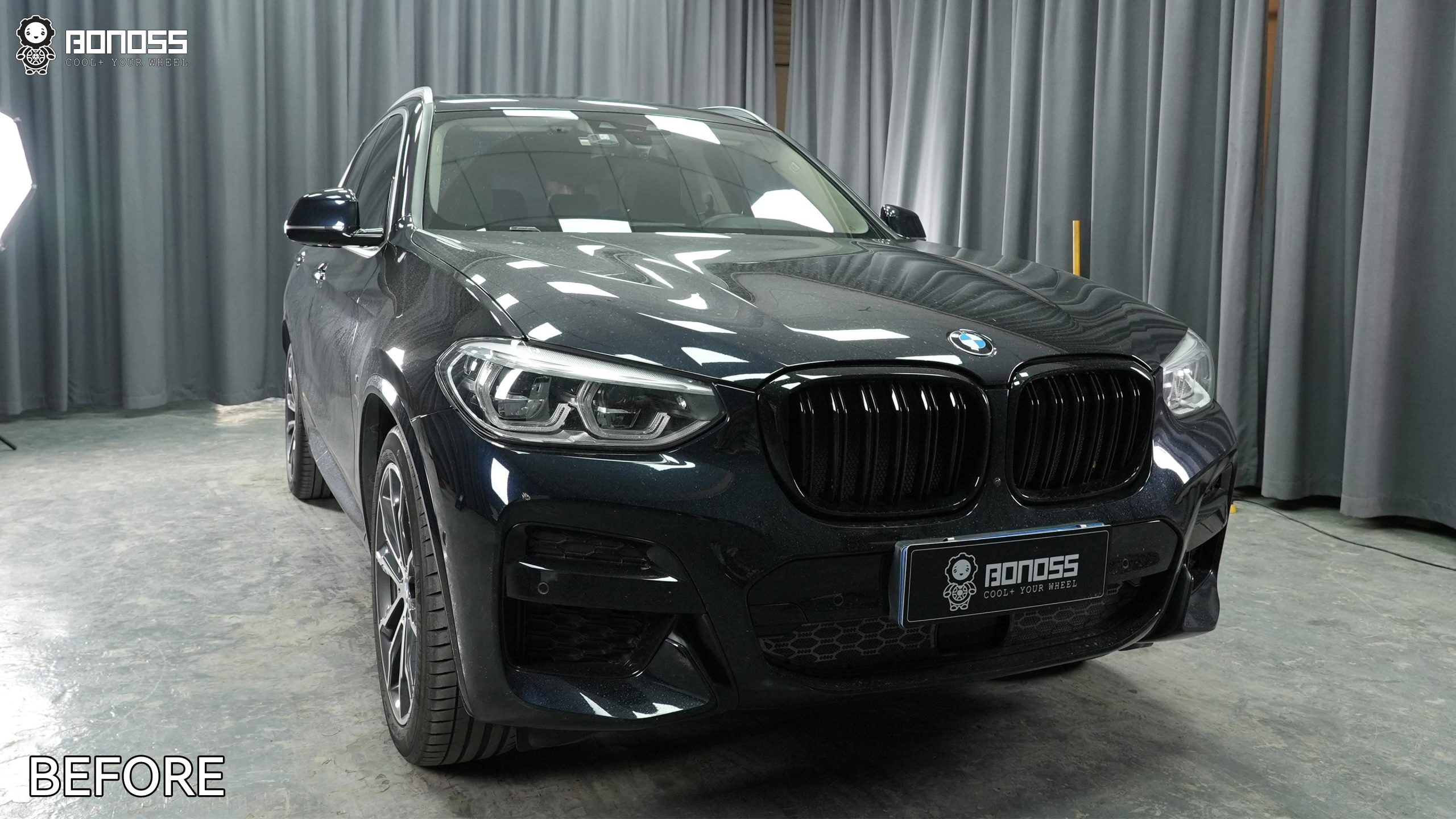 BONOSS Forged Active Cooling 2021 BMW X3 Wheel Spacers Front 25mm Rear 25mm Before and After (7)