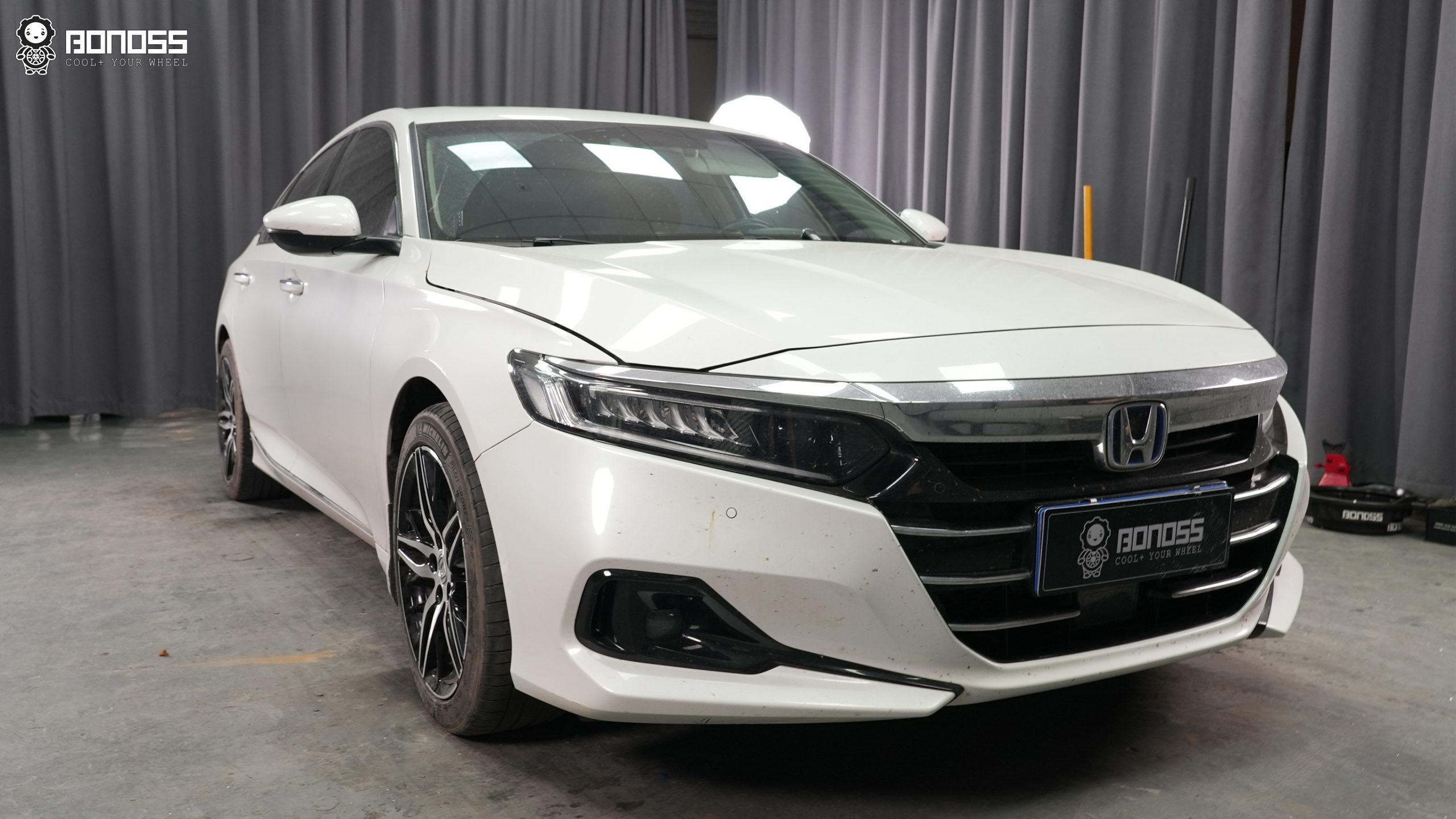 BONOSS Forged Active Cooling 2022 Honda Accord Wheel Spacers Front 20mm Rear 25mm Before and After (2)