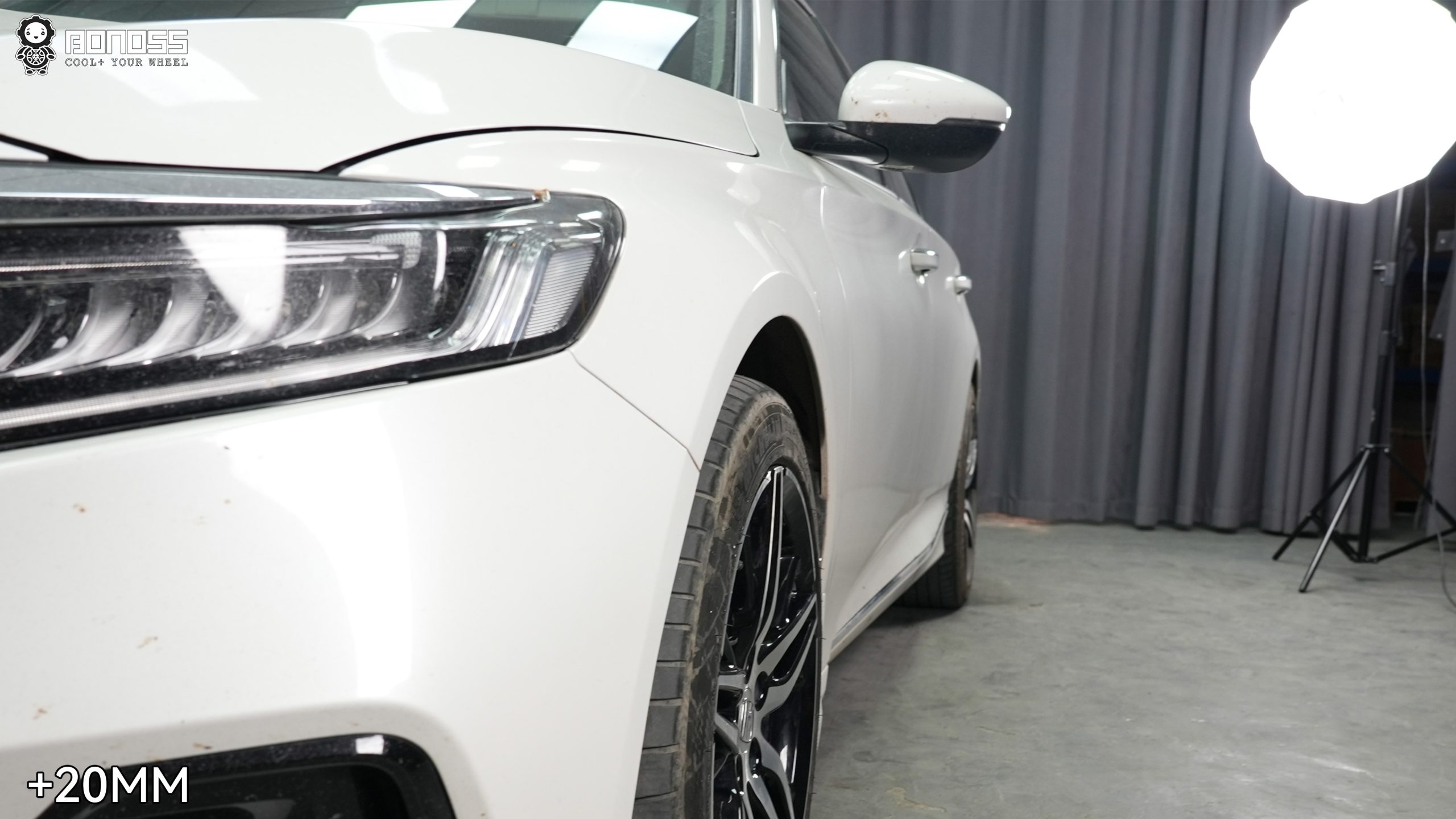 BONOSS Forged Active Cooling 2022 Honda Accord Wheel Spacers Front 20mm Rear 25mm Before and After (3)
