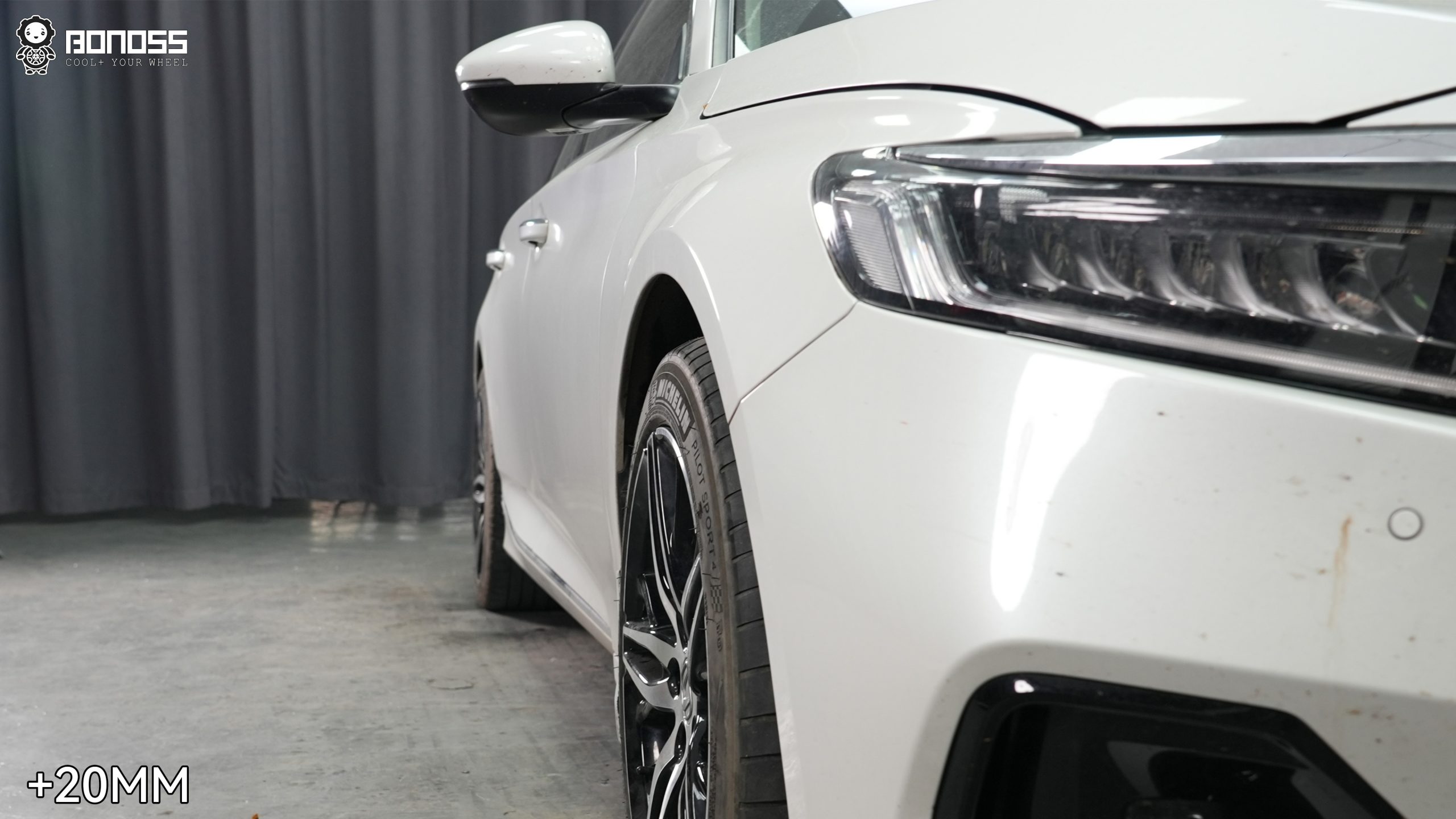 BONOSS Forged Active Cooling 2022 Honda Accord Wheel Spacers Front 20mm Rear 25mm Before and After (4)