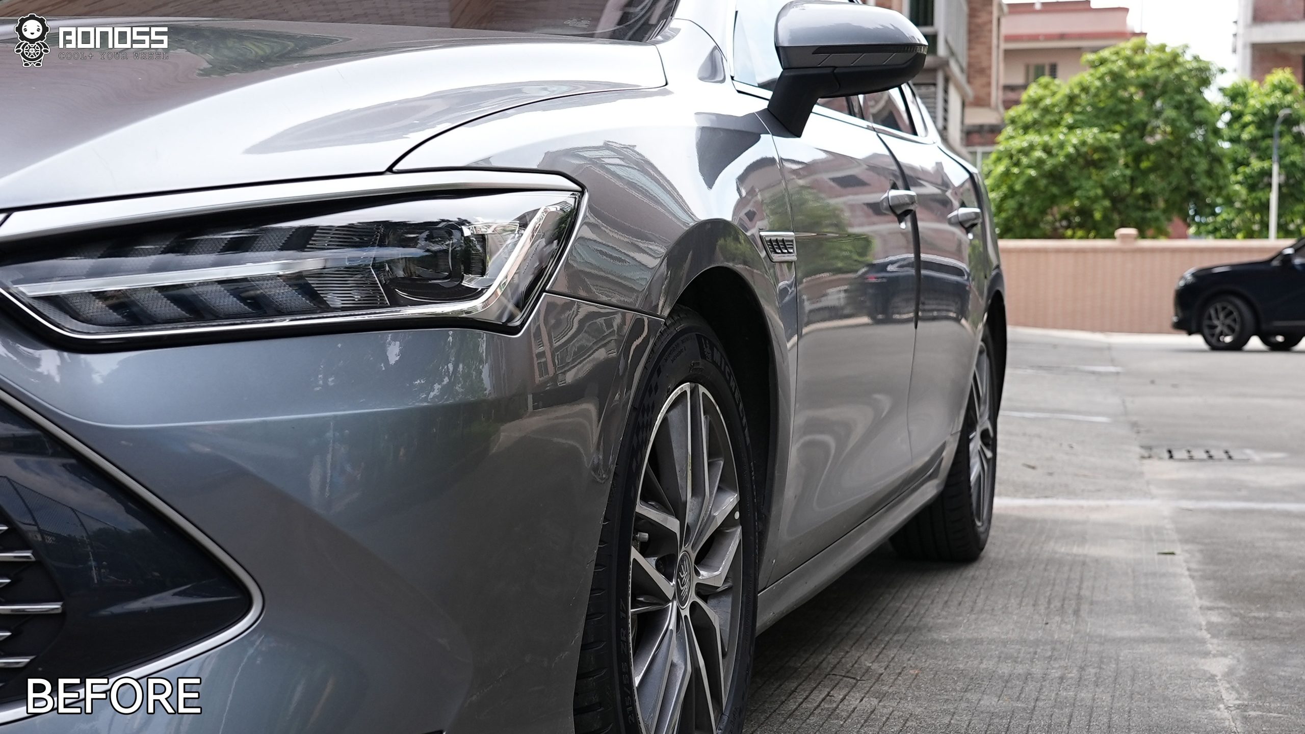 BONOSS Forged Active Cooling 2023 BYD Qin Plus Wheel Spacers Front 30mm Rear 30mm Before and After (8)