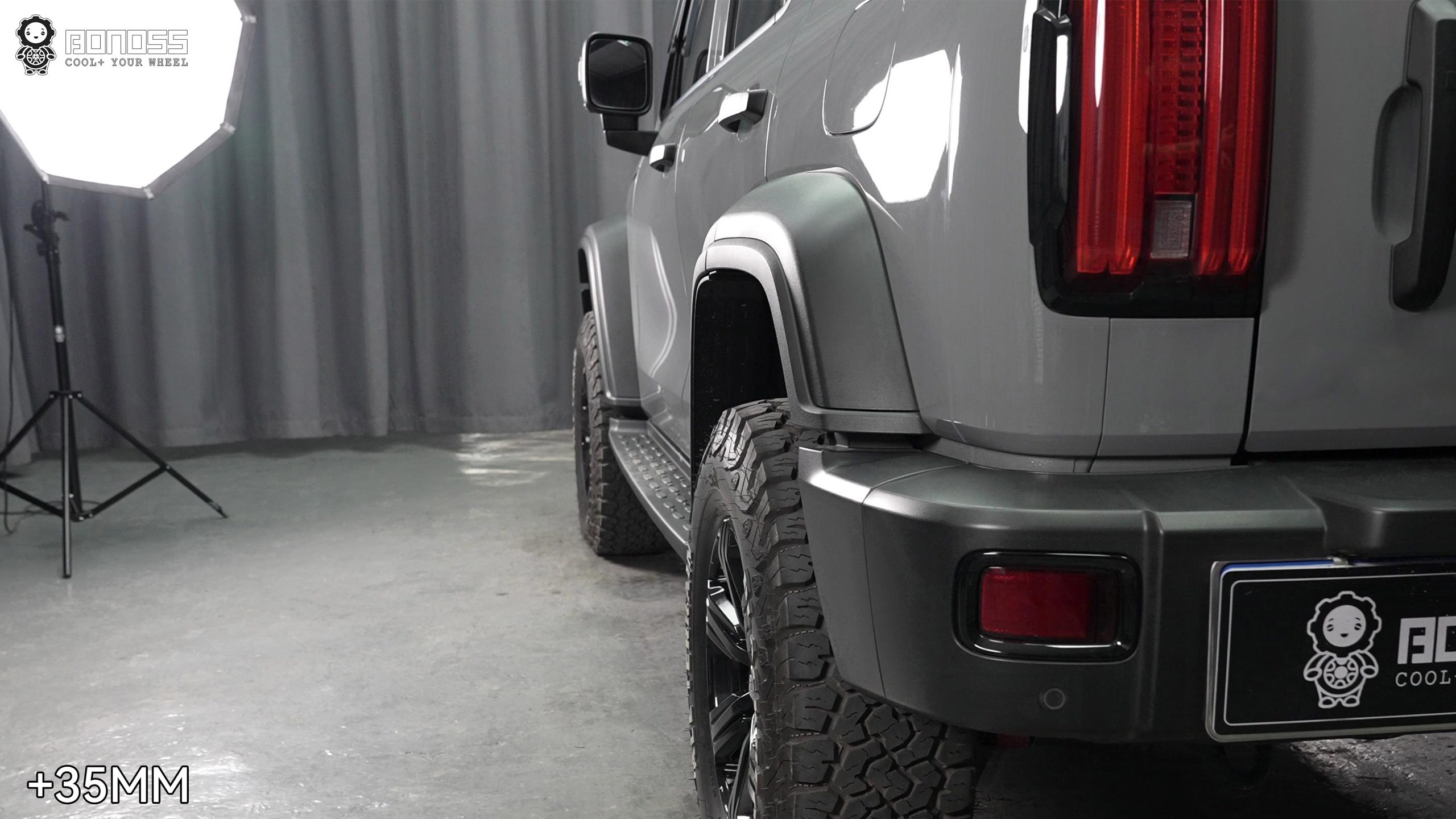 BONOSS Forged Active Cooling 2023 Tank 300 Wheel Spacers Front 35mm Rear 35mm Before and After (5)