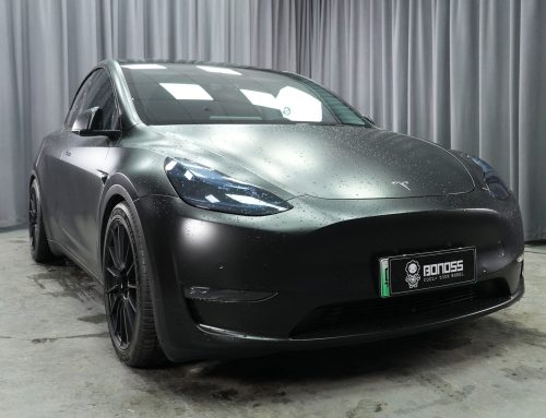 BONOSS Forged Active Cooling 2023 Tesla Model Y Wheel Spacers Front 15mm Rear 20mm Before and After