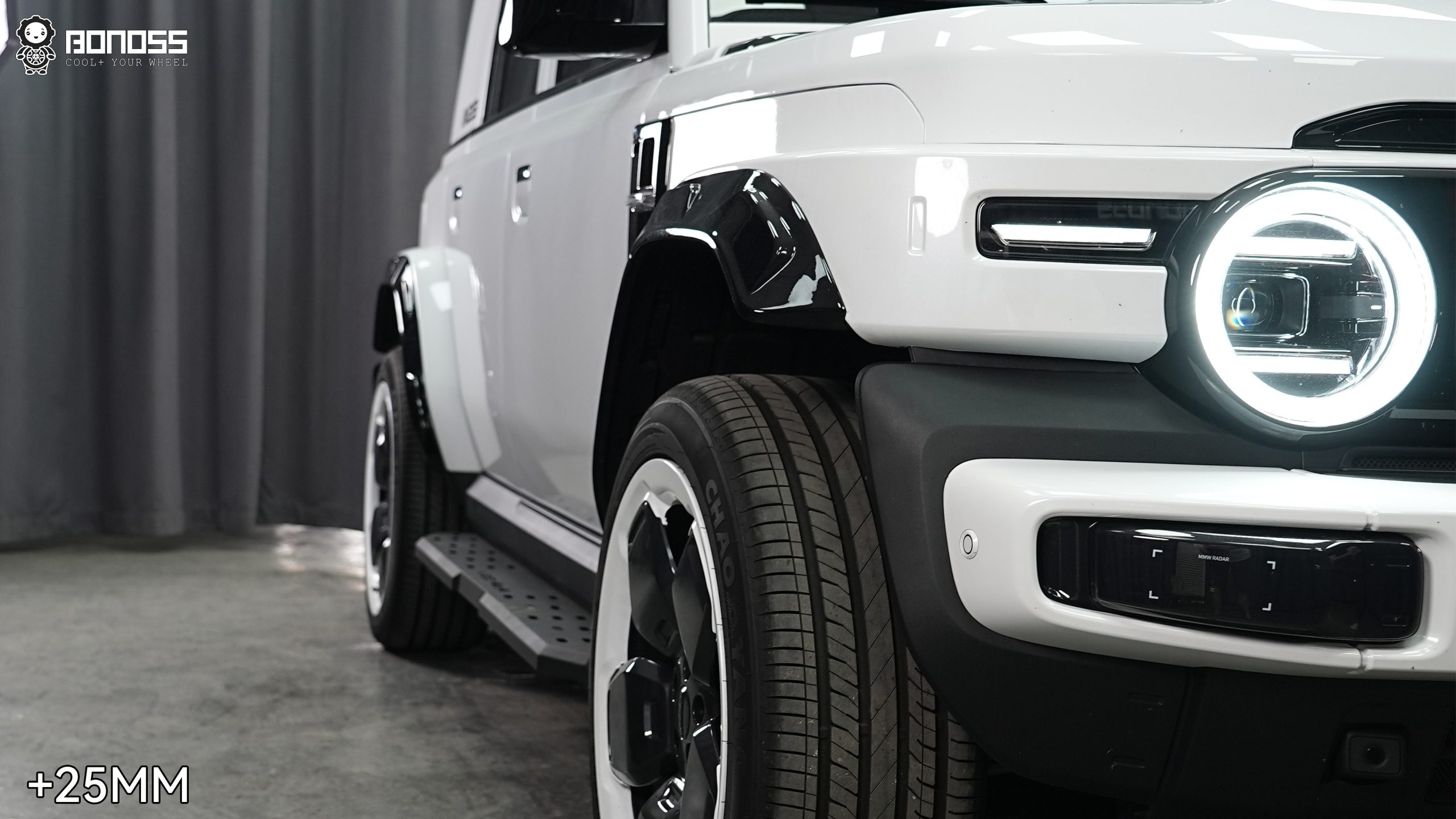 BONOSS Forged Active Cooling 2025 iCAR V23 Wheel Spacers Front 25mm Rear 30mm Before and After (4)