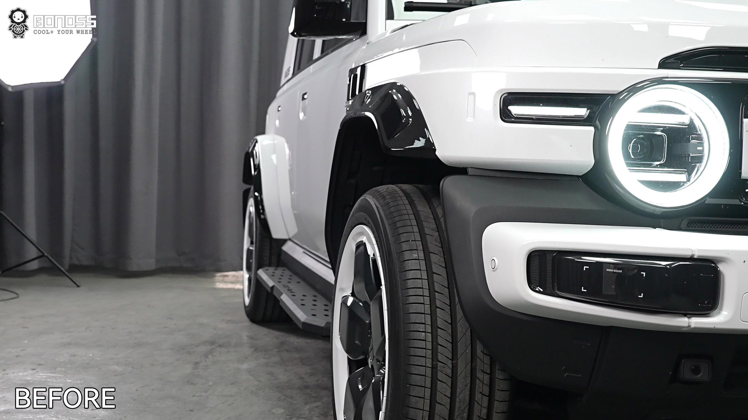 BONOSS Forged Active Cooling 2025 iCAR V23 Wheel Spacers Front 25mm Rear 30mm Before and After (9)