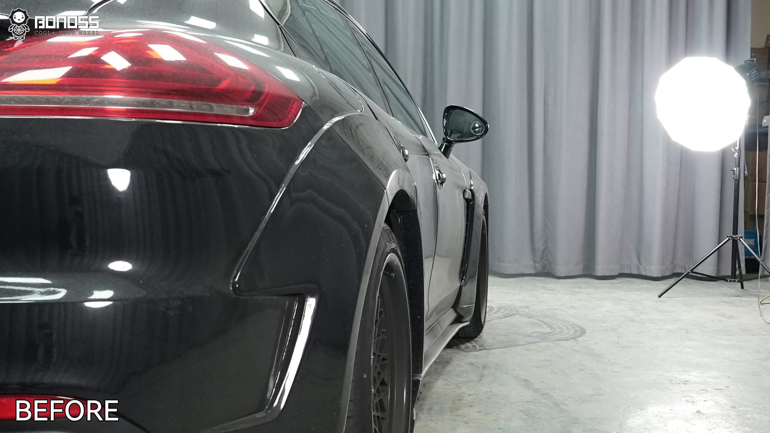 BONOSS Forged Lightweight Plus 2010 Porsche Panamera Wheel Spacers Front 7mm Rear 20mm Before and After (11)