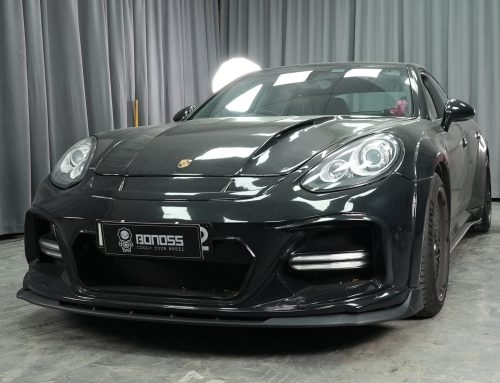 BONOSS Forged Lightweight Plus 2010 Porsche Panamera Wheel Spacers Front 7mm Rear 20mm Before and After