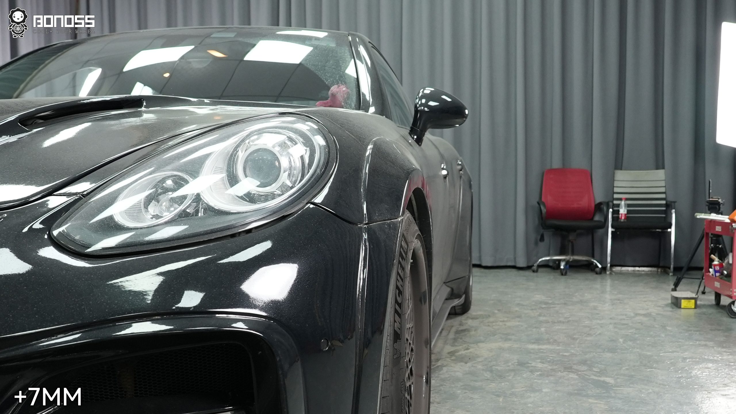 BONOSS Forged Lightweight Plus 2010 Porsche Panamera Wheel Spacers Front 7mm Rear 20mm Before and After (3)