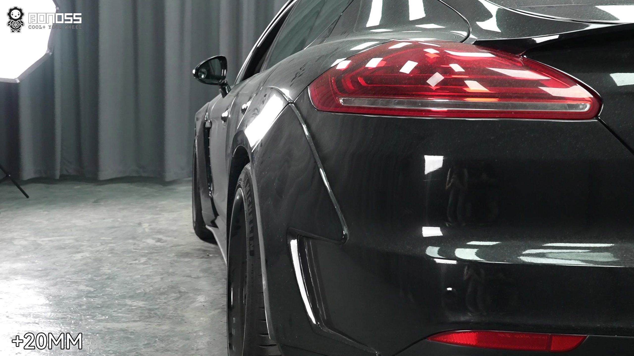 BONOSS Forged Lightweight Plus 2010 Porsche Panamera Wheel Spacers Front 7mm Rear 20mm Before and After (5)