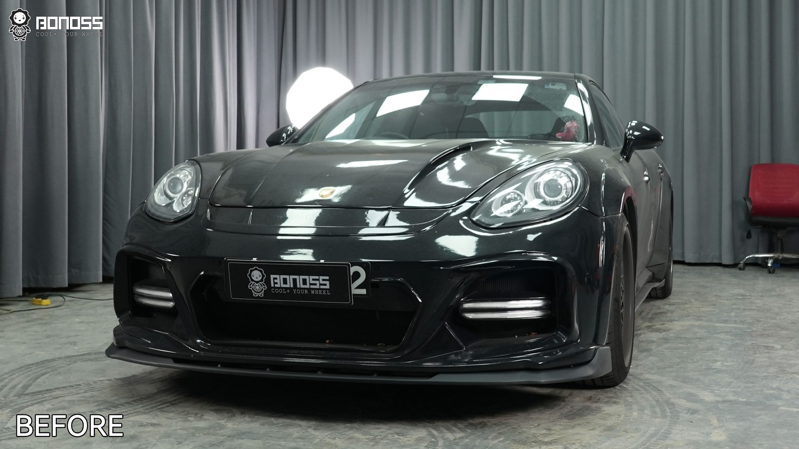 BONOSS Forged Lightweight Plus 2010 Porsche Panamera Wheel Spacers Front 7mm Rear 20mm Before and After (7)
