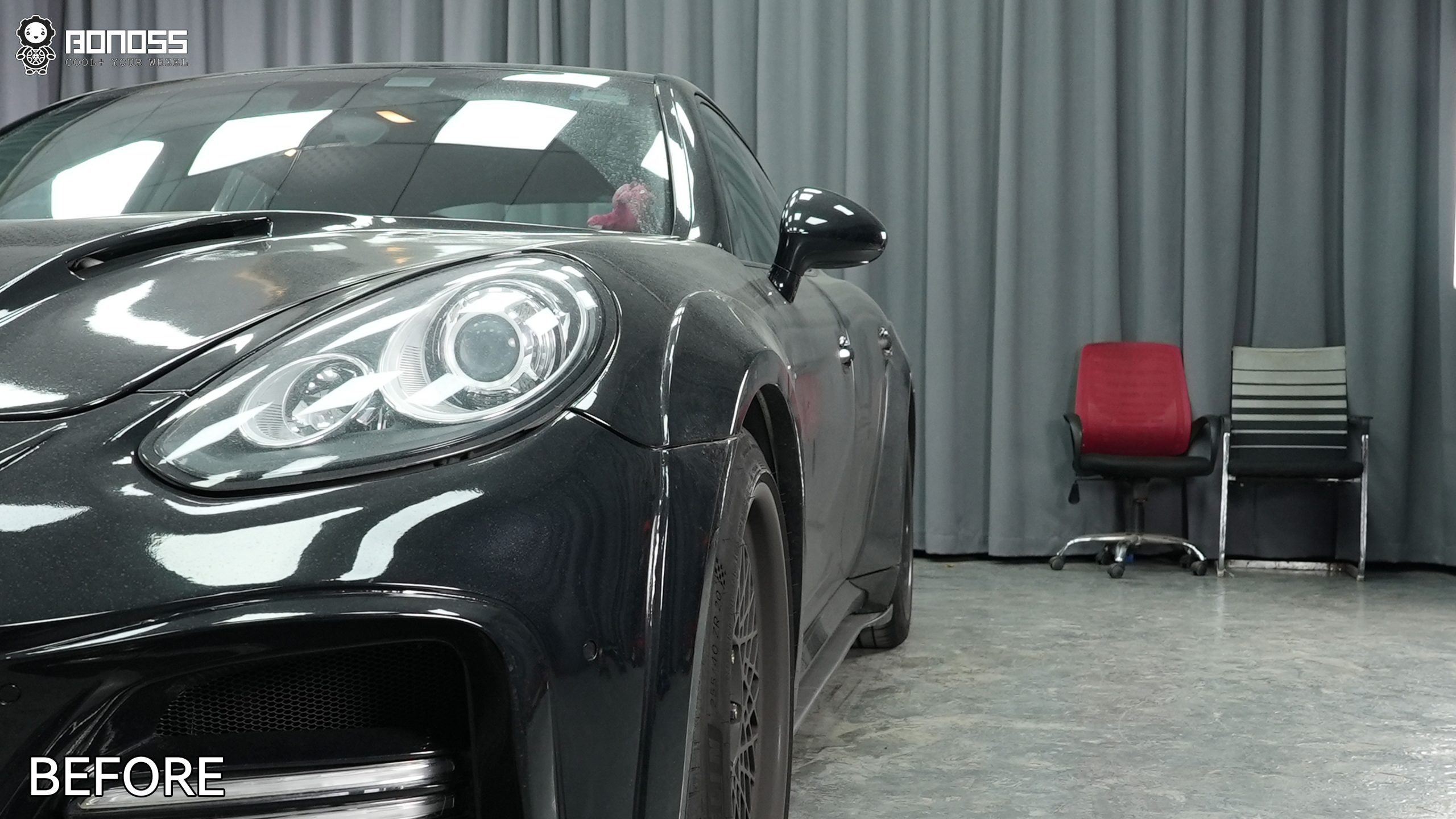 BONOSS Forged Lightweight Plus 2010 Porsche Panamera Wheel Spacers Front 7mm Rear 20mm Before and After (8)