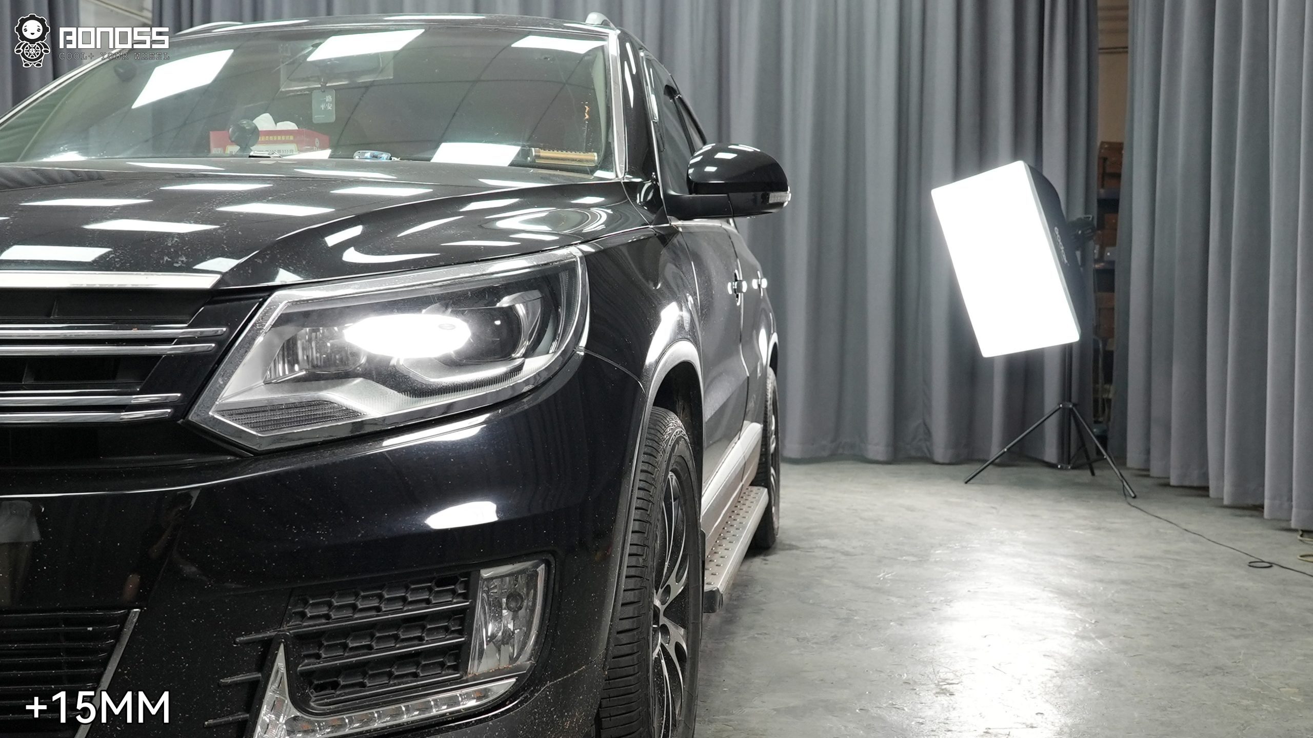 BONOSS Forged Lightweight Plus 2013 Volkswagen Tiguan Wheel Spacers Front 15mm Rear 20mm Before and After (3)