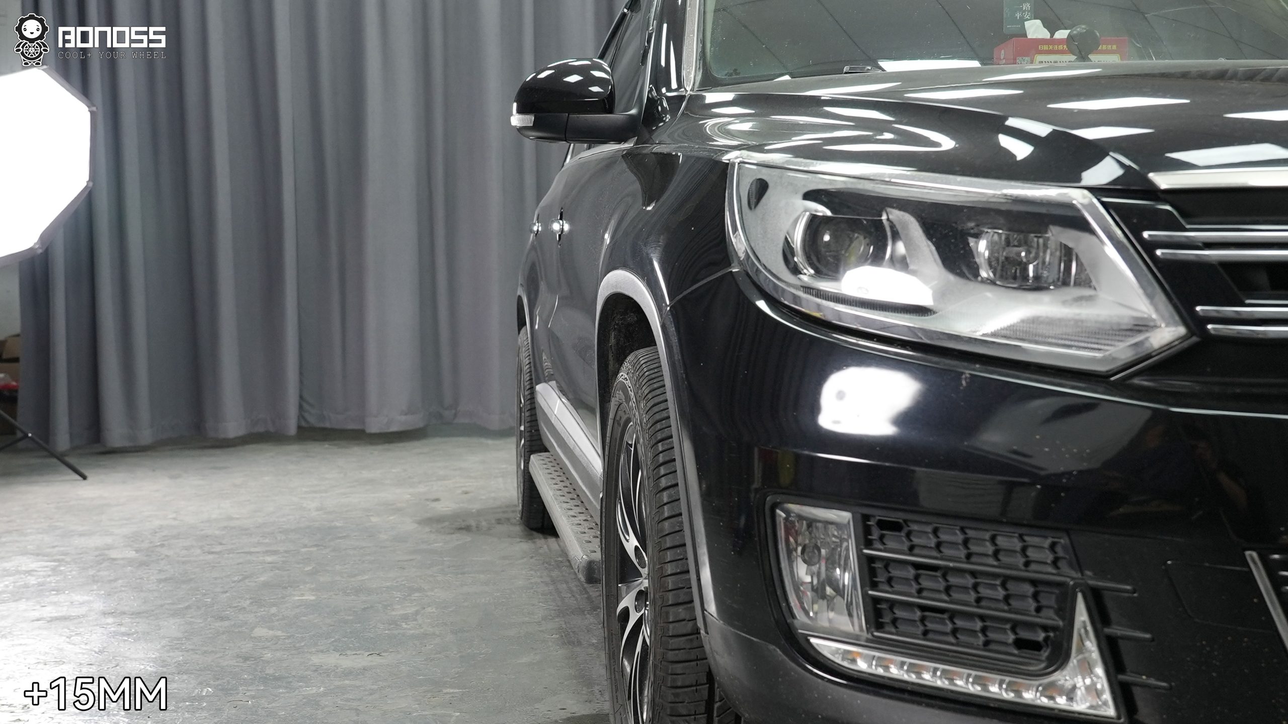 BONOSS Forged Lightweight Plus 2013 Volkswagen Tiguan Wheel Spacers Front 15mm Rear 20mm Before and After (4)