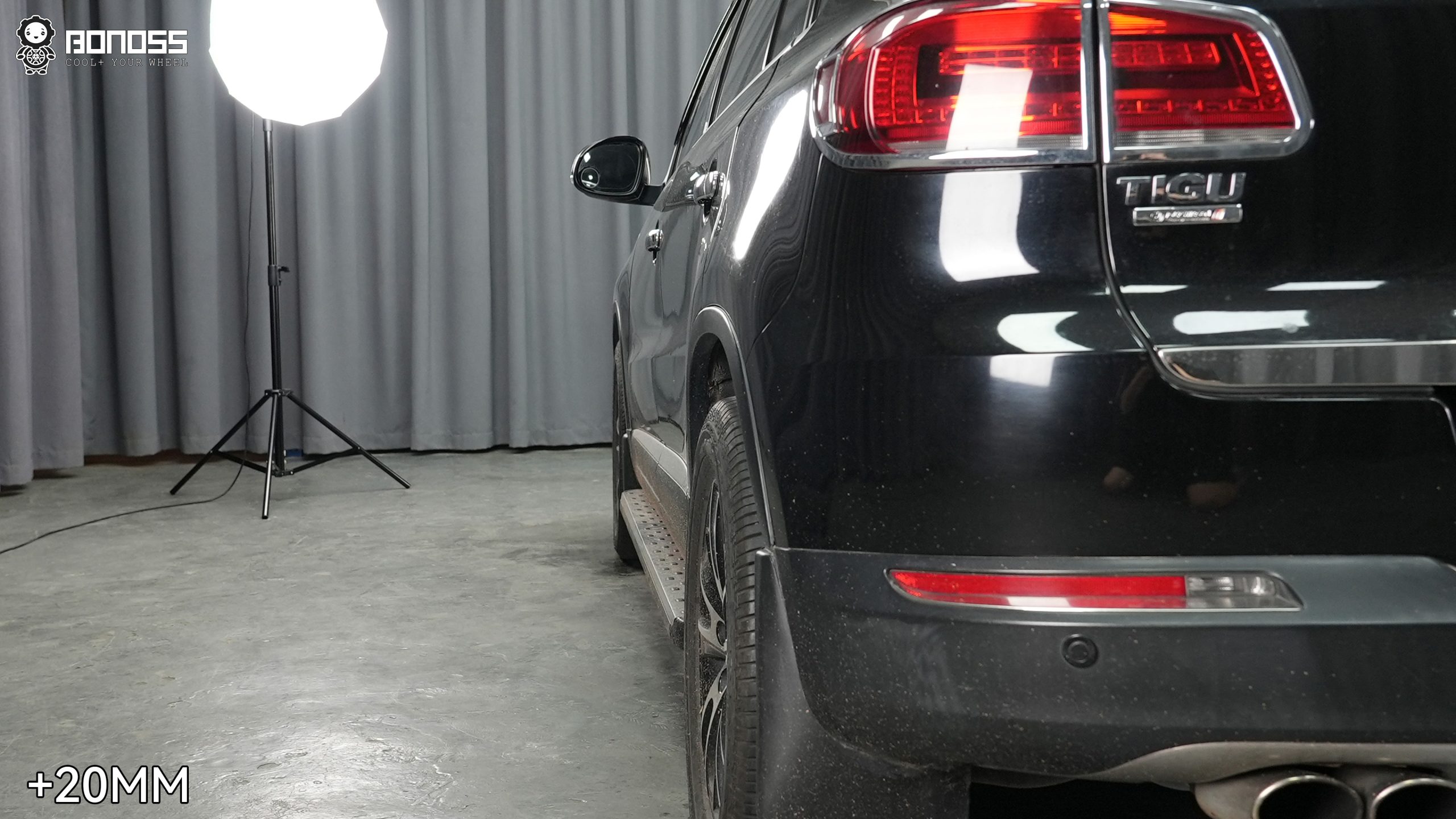 BONOSS Forged Lightweight Plus 2013 Volkswagen Tiguan Wheel Spacers Front 15mm Rear 20mm Before and After (5)