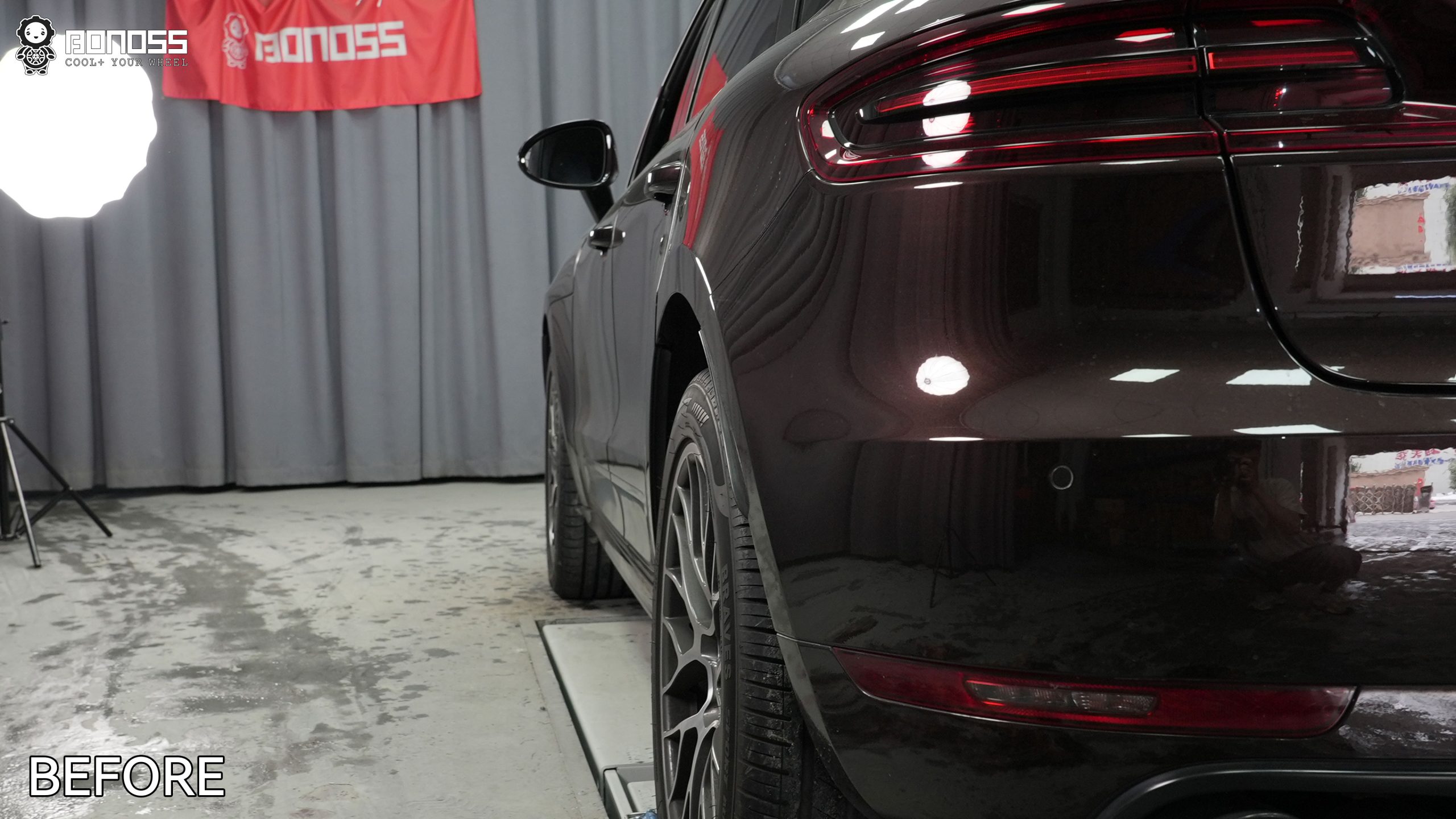 BONOSS Forged Lightweight Plus 2017 Porsche Macan GTS Wheel Spacers Front 15mm Rear 15mm Before and After (10)