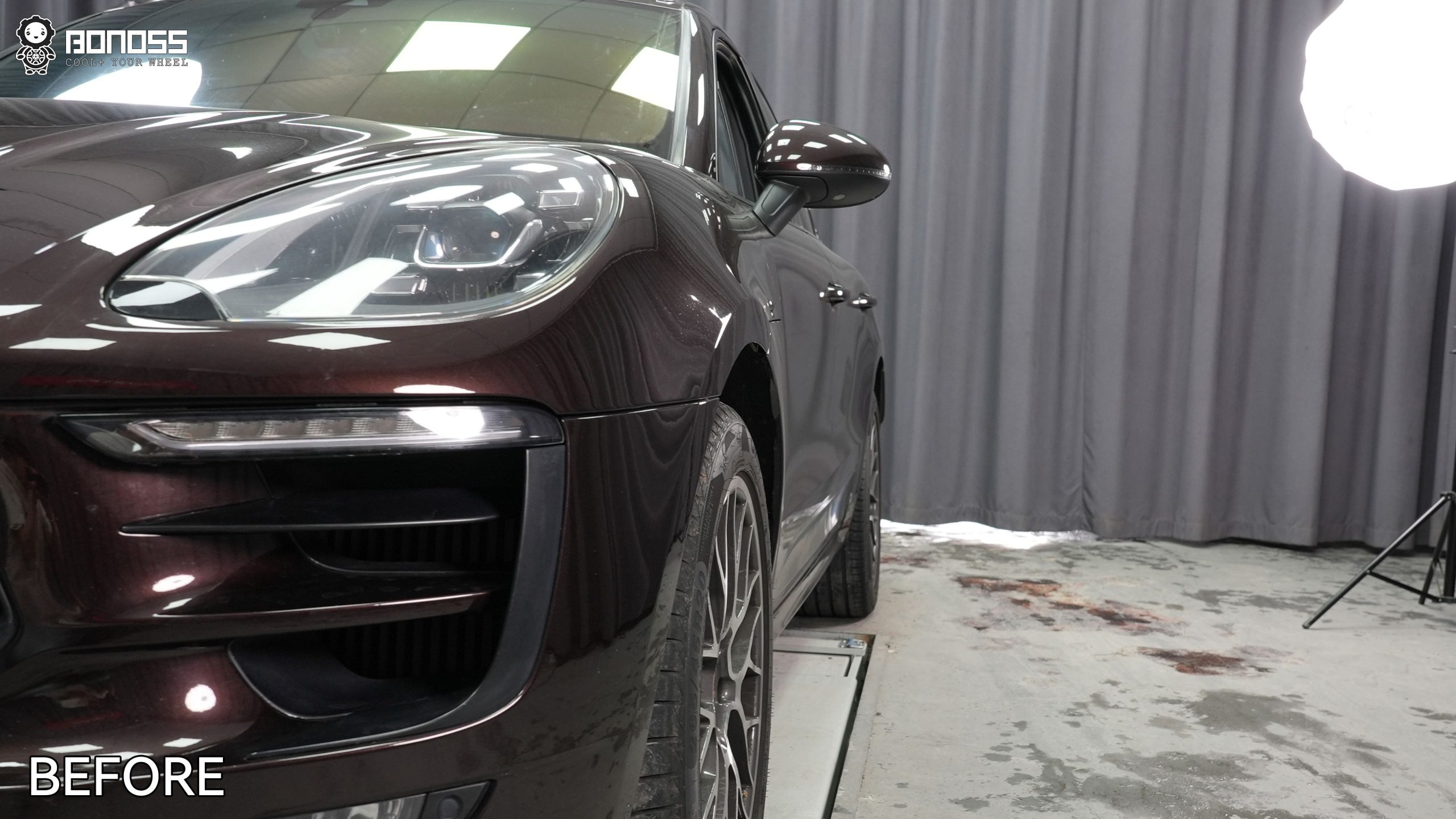 BONOSS Forged Lightweight Plus 2017 Porsche Macan GTS Wheel Spacers Front 15mm Rear 15mm Before and After (8)