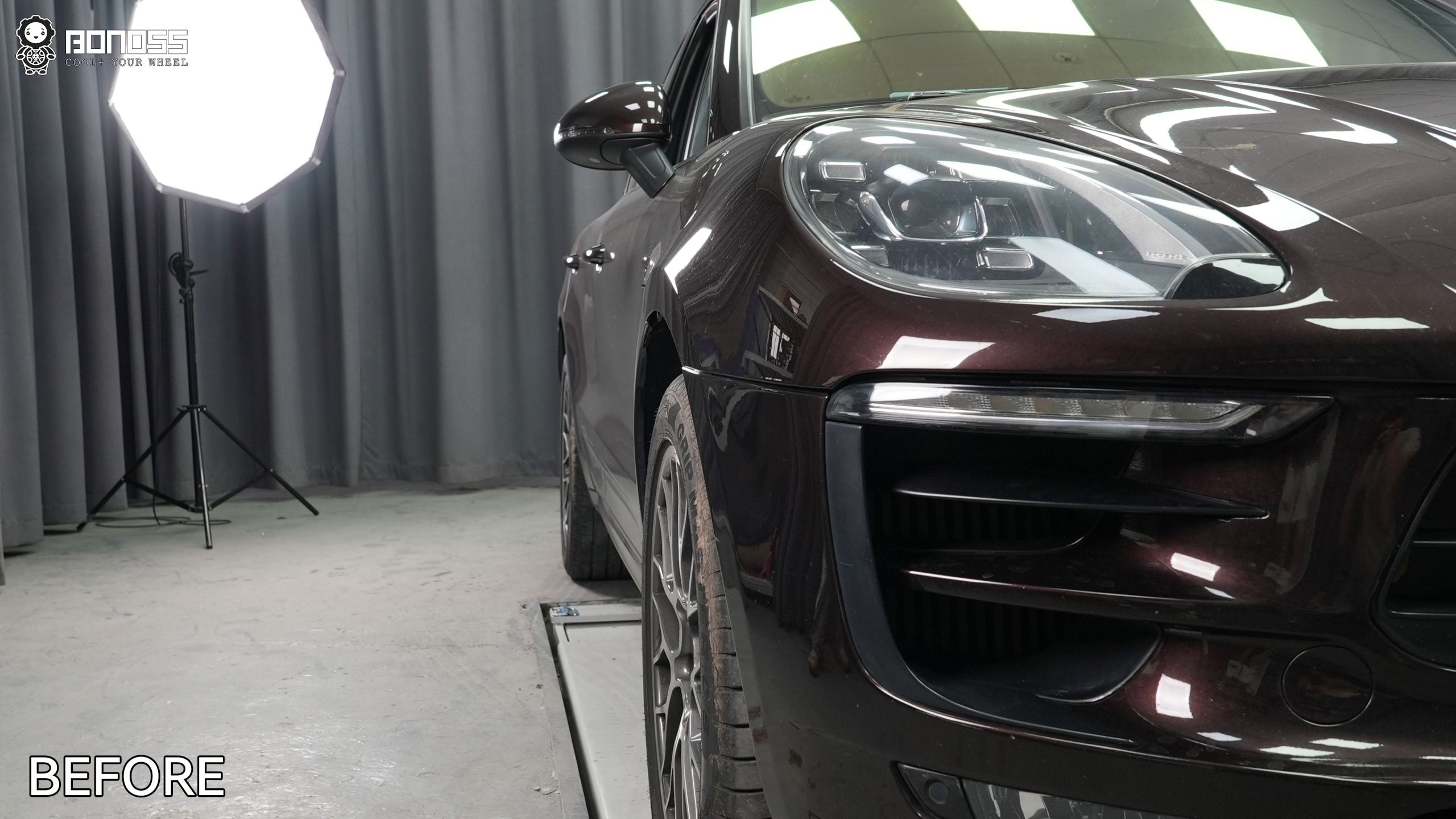 BONOSS Forged Lightweight Plus 2017 Porsche Macan GTS Wheel Spacers Front 15mm Rear 15mm Before and After (9)