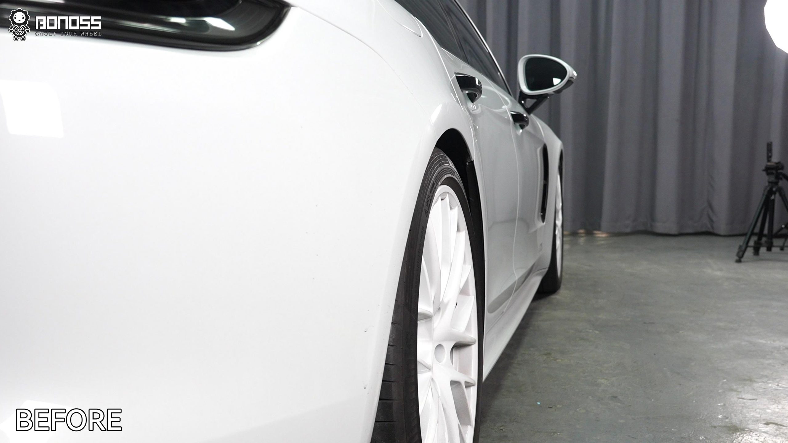 BONOSS Forged Lightweight Plus 2017 Porsche Panamera Wheel Spacers Front 12mm Rear 15mm Before and After (11)