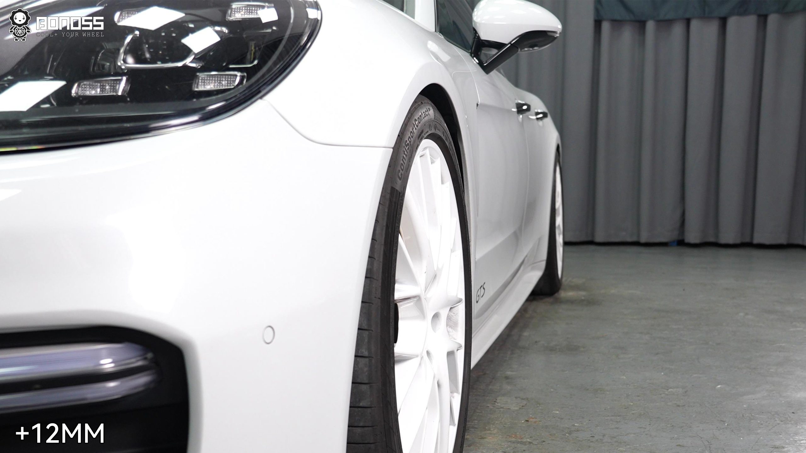BONOSS Forged Lightweight Plus 2017 Porsche Panamera Wheel Spacers Front 12mm Rear 15mm Before and After (3)