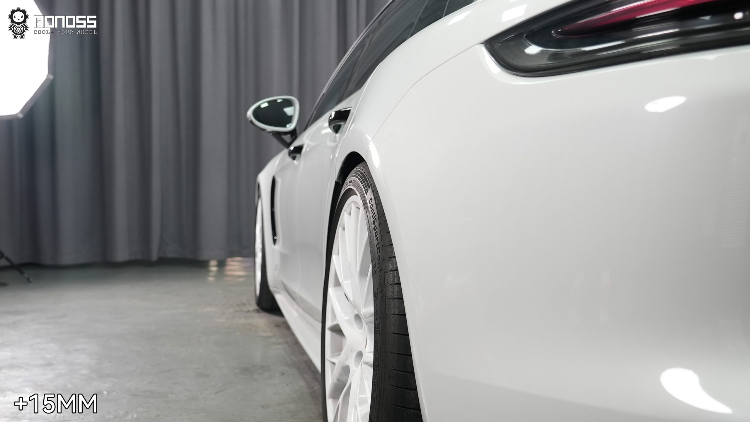 BONOSS Forged Lightweight Plus 2017 Porsche Panamera Wheel Spacers Front 12mm Rear 15mm Before and After (5)