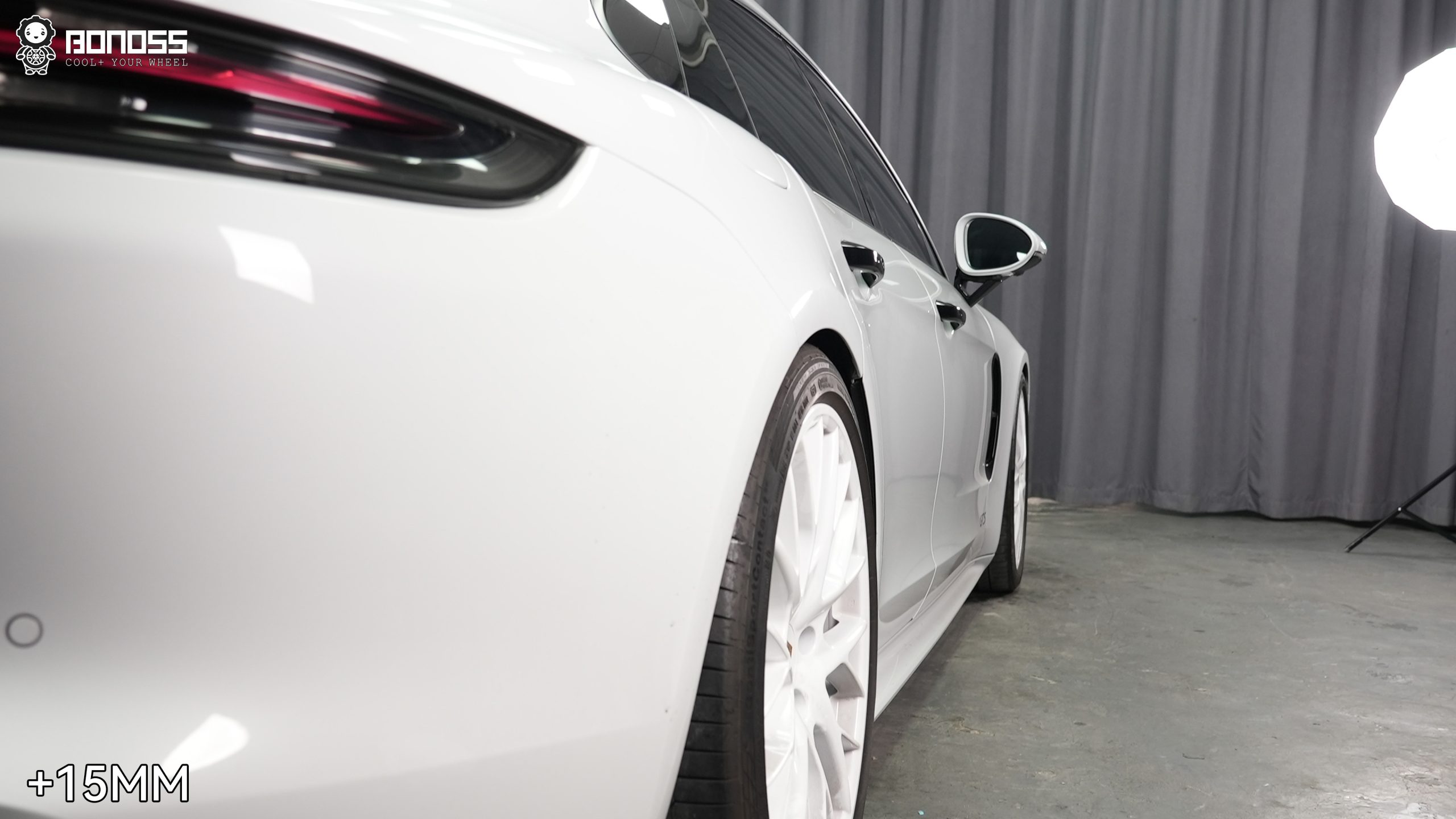 BONOSS Forged Lightweight Plus 2017 Porsche Panamera Wheel Spacers Front 12mm Rear 15mm Before and After (6)