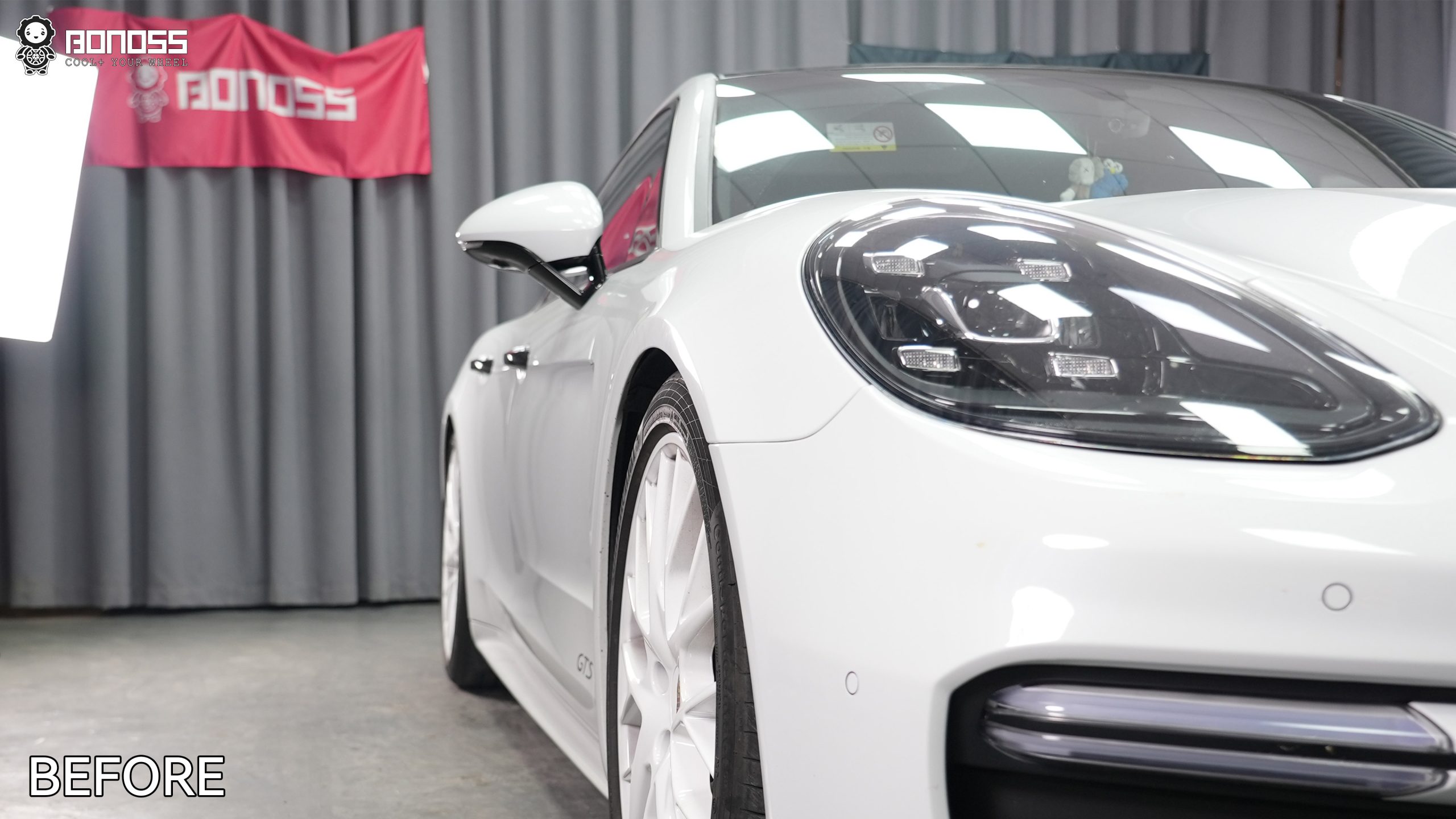 BONOSS Forged Lightweight Plus 2017 Porsche Panamera Wheel Spacers Front 12mm Rear 15mm Before and After (9)