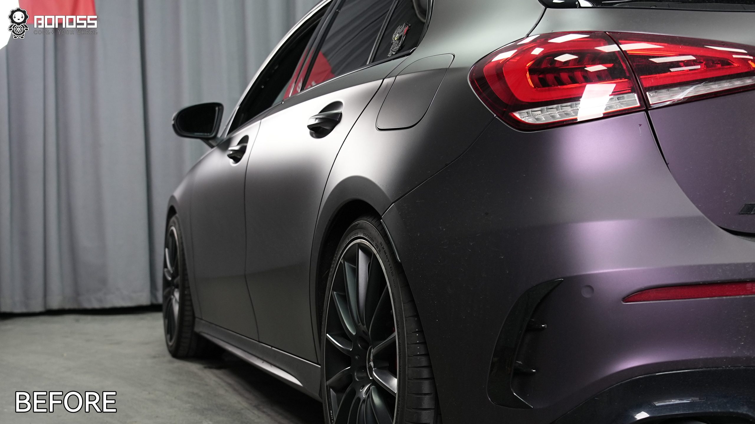 BONOSS Forged Lightweight Plus 2020 Mercedes-Benz A-Class AMG Wheel Spacers Front 12mm Rear 15mm Before and After (10)