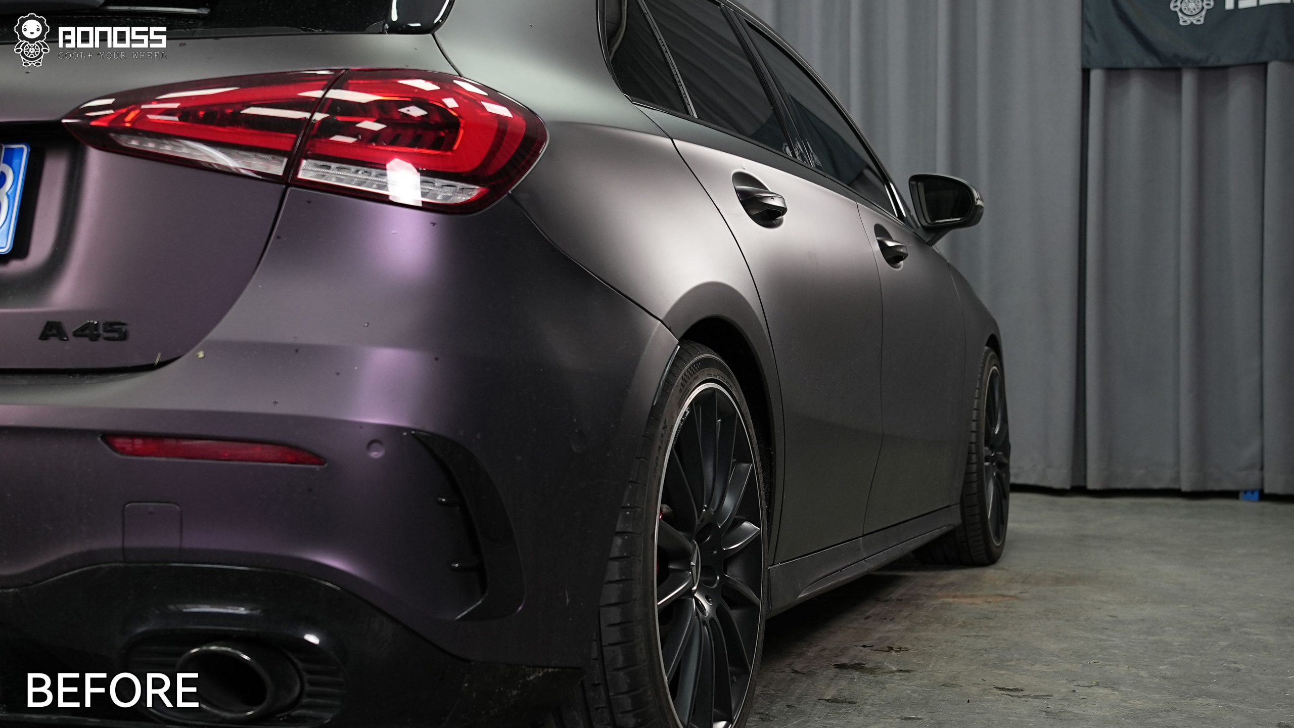 BONOSS Forged Lightweight Plus 2020 Mercedes-Benz A-Class AMG Wheel Spacers Front 12mm Rear 15mm Before and After (11)