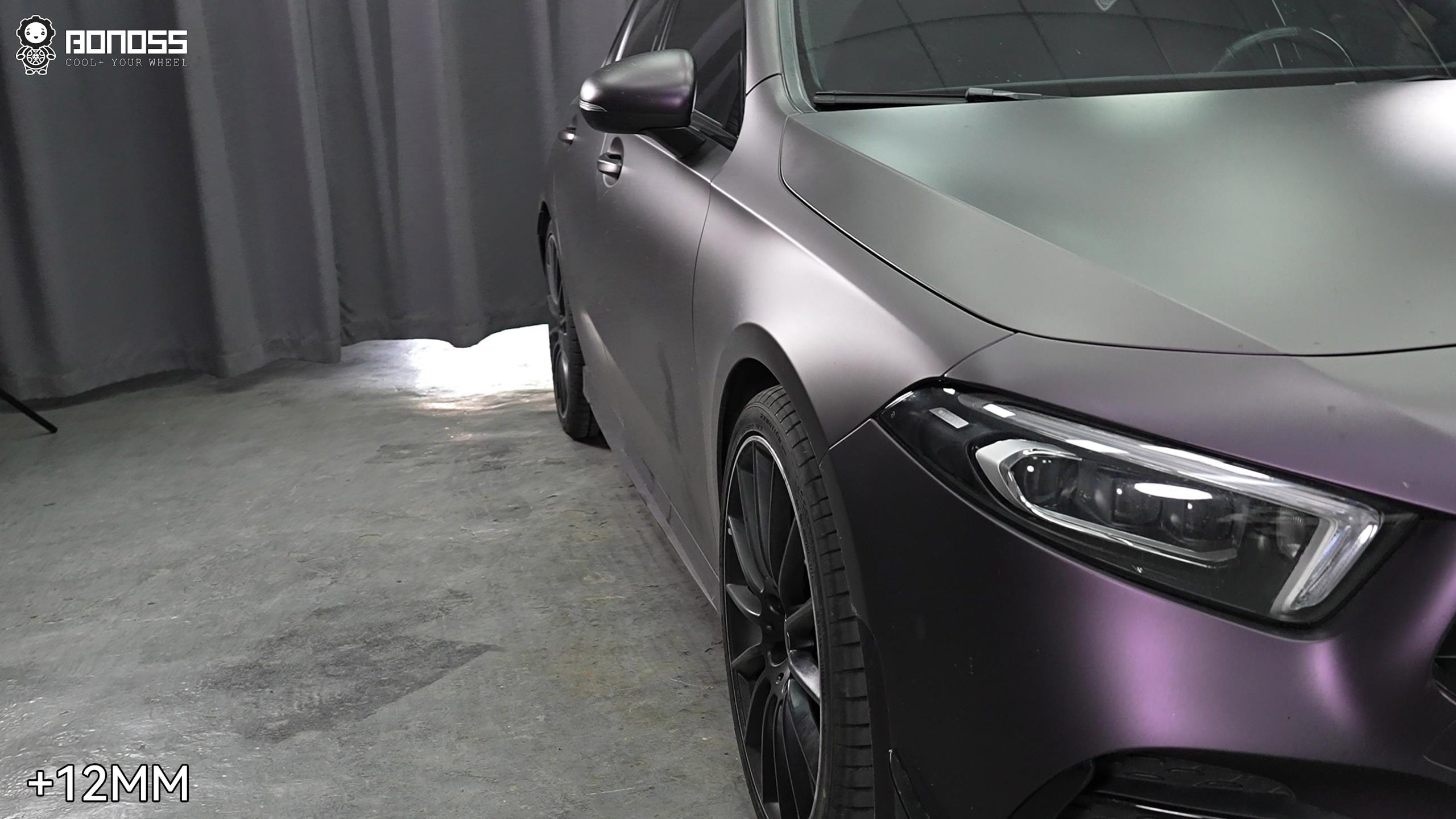 BONOSS Forged Lightweight Plus 2020 Mercedes-Benz A-Class AMG Wheel Spacers Front 12mm Rear 15mm Before and After (4)